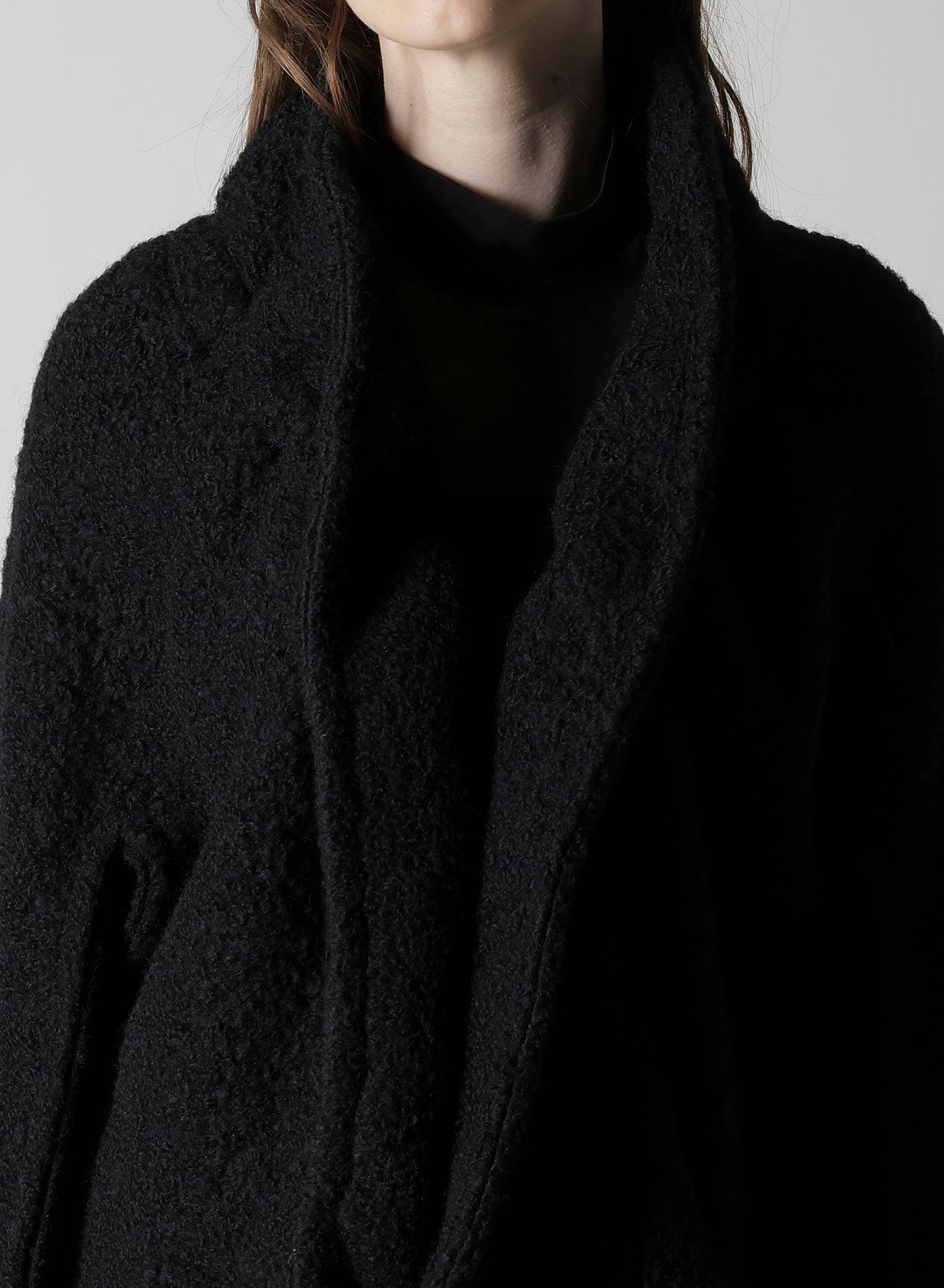 LOOP INLAY FRILLED COLLAR JACKET