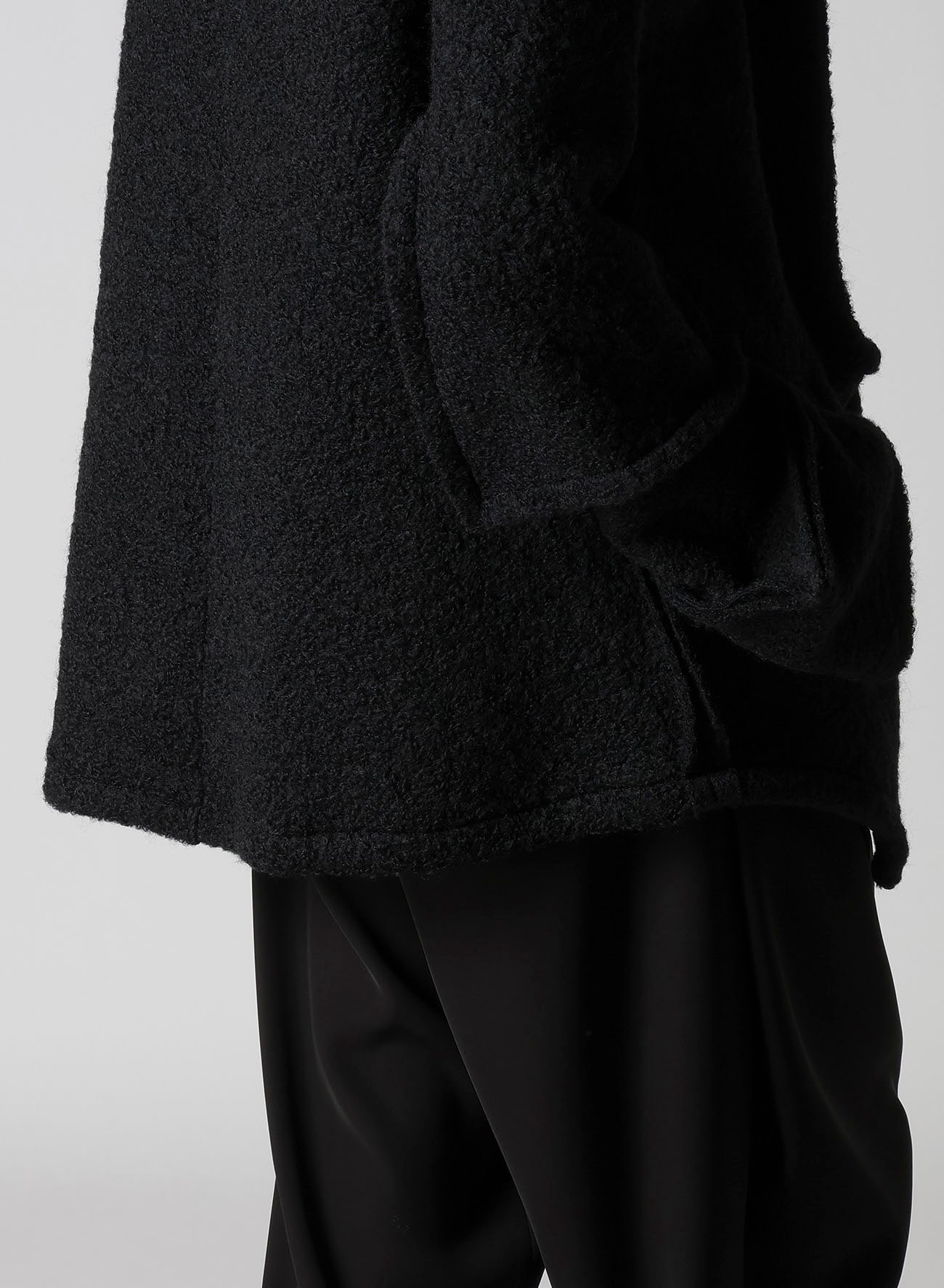 LOOP INLAY FRILLED COLLAR JACKET