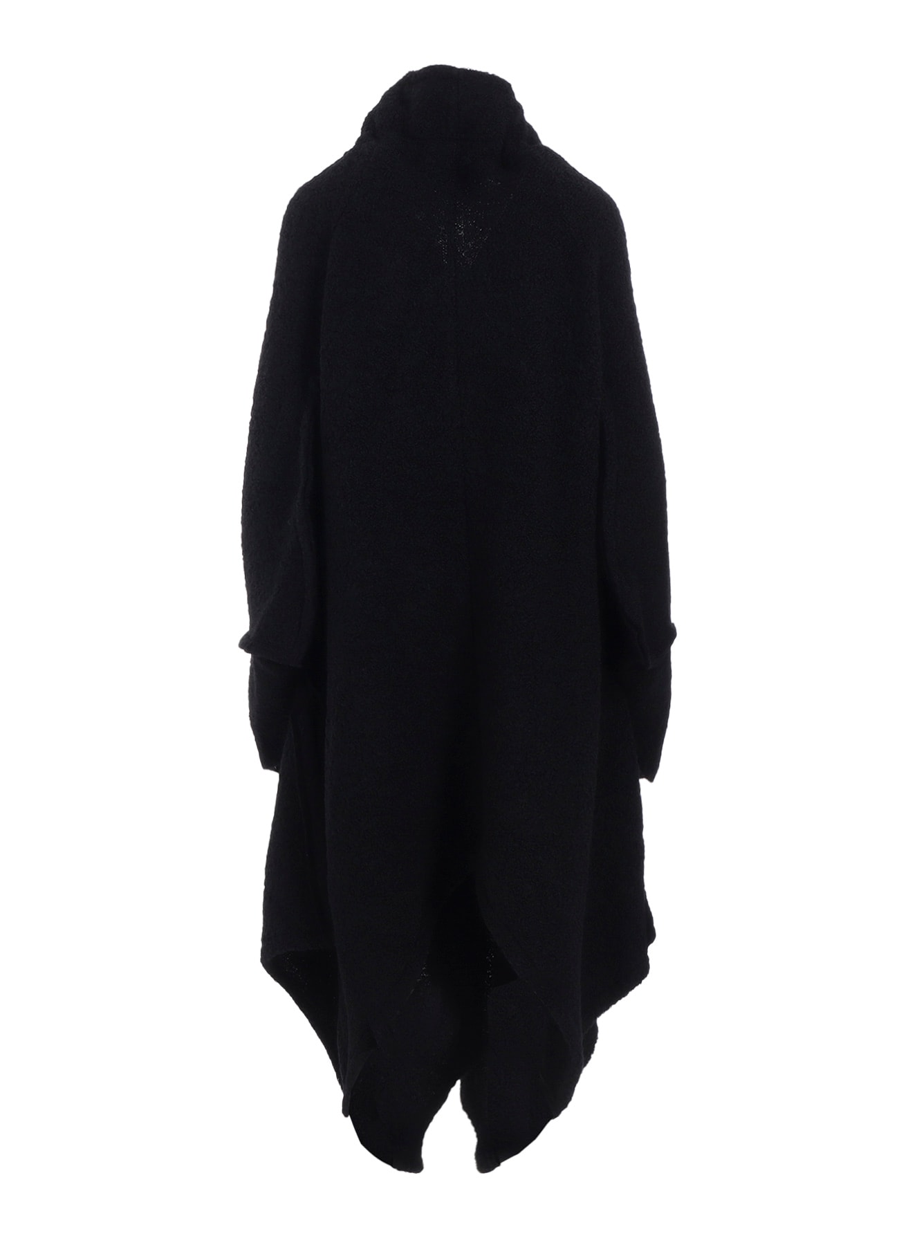 LOOP INLAY FRILLED COLLAR LONG JACKET