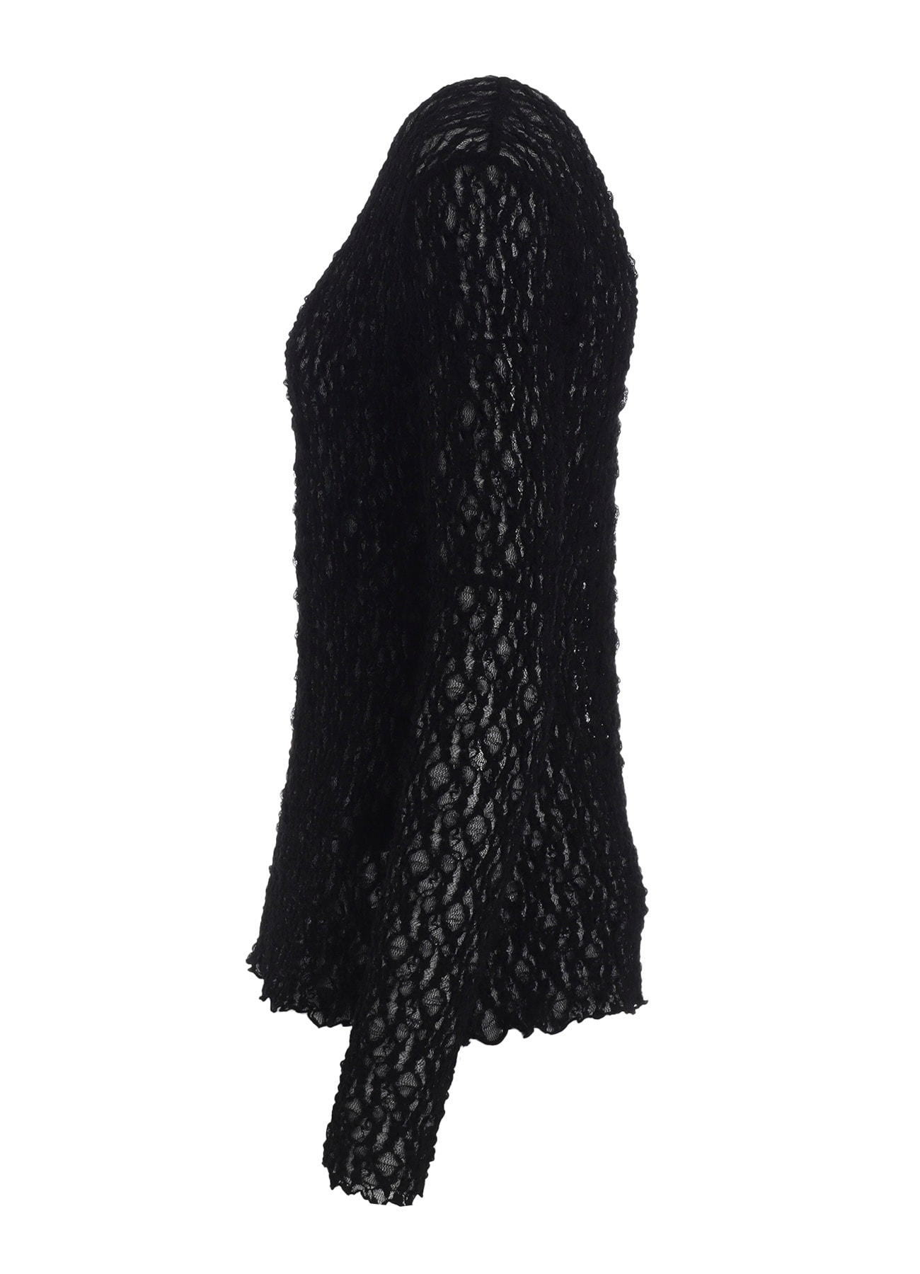 FLOWER SHIRRING LONG T-SHIRT