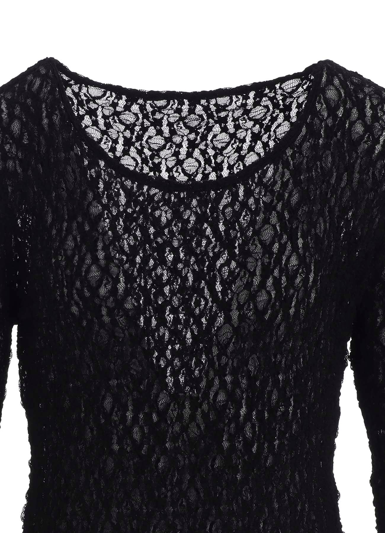 FLOWER SHIRRING LONG T-SHIRT