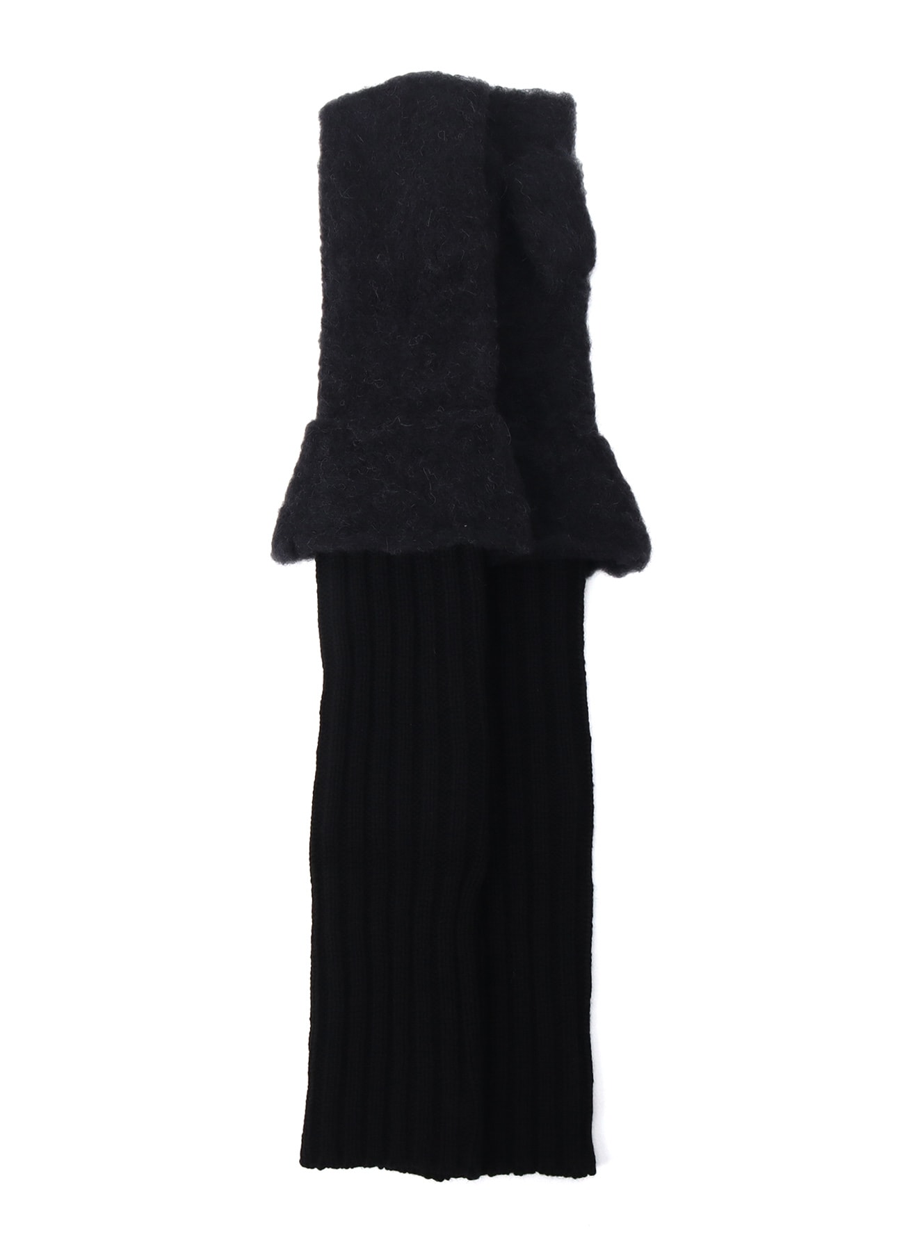 BRUSHED ALPACA LONG ARM MITTEN