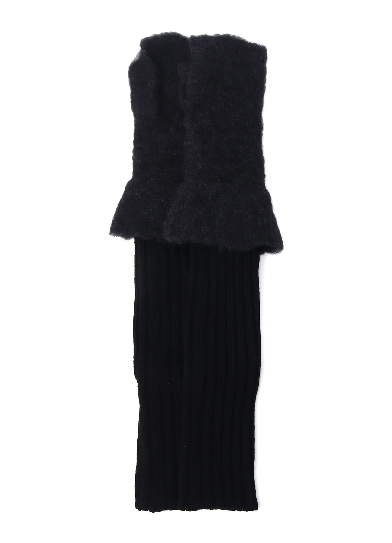 BRUSHED ALPACA LONG ARM MITTEN