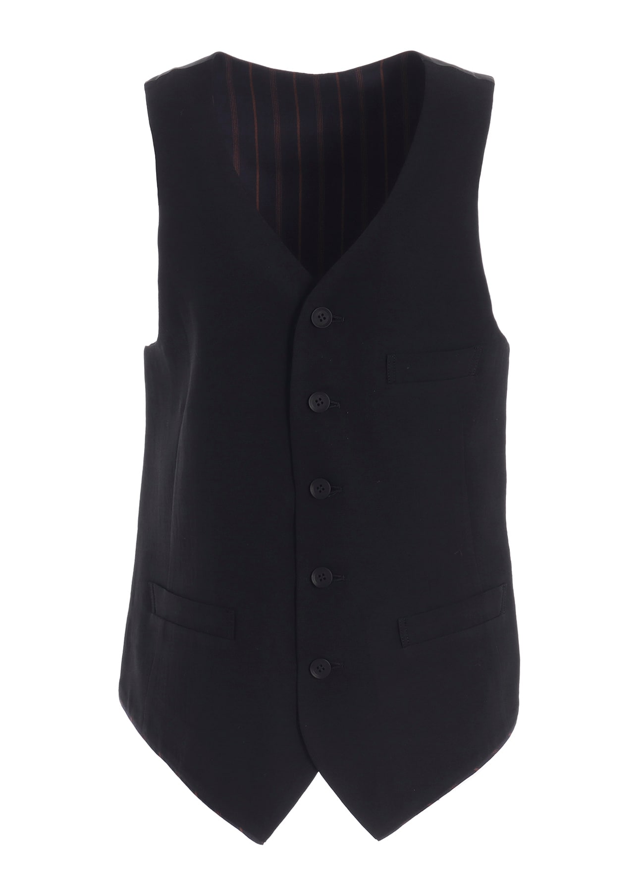 MILLED GABARDINE DARTS VEST