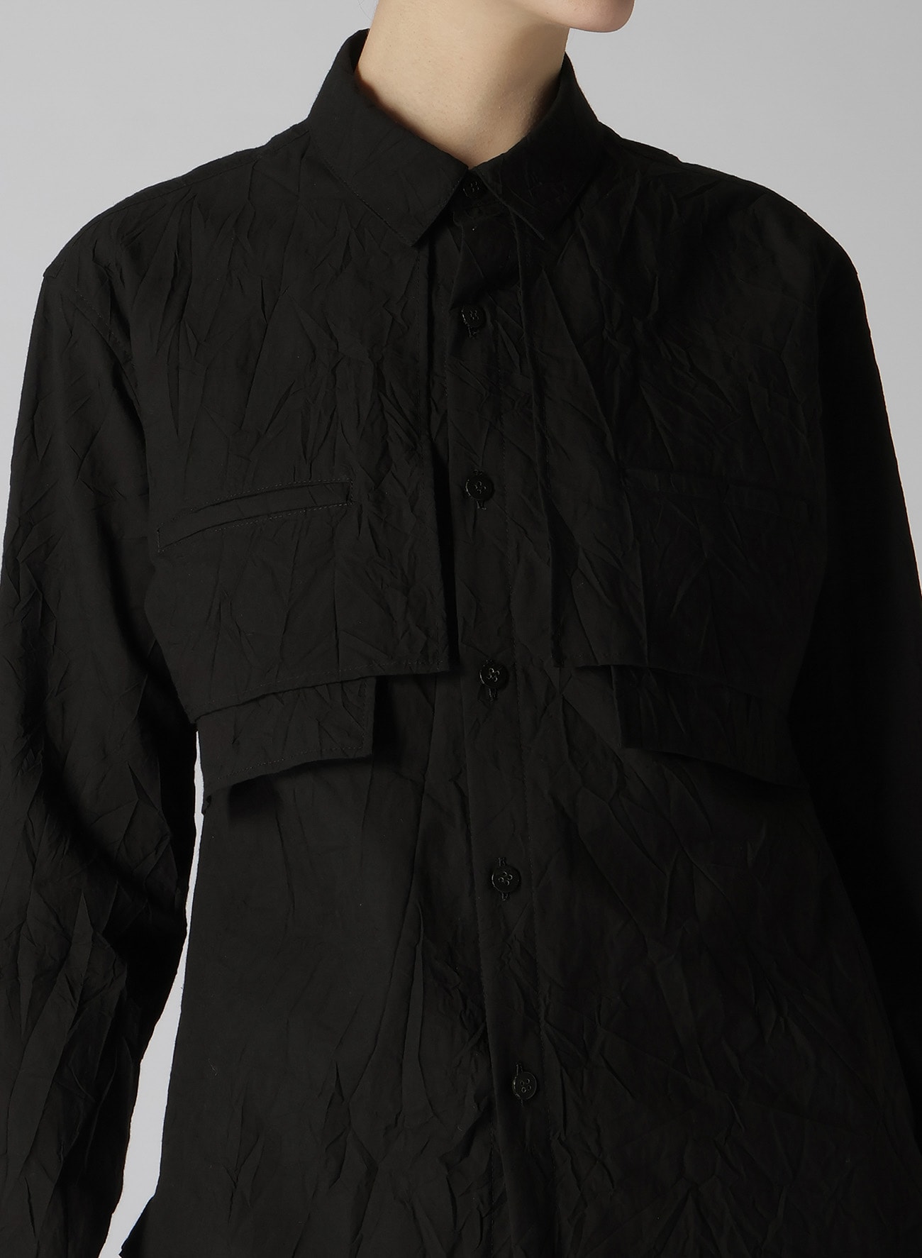 WASHER TYPEWRITER RAIN COAT LIKE SHIRT