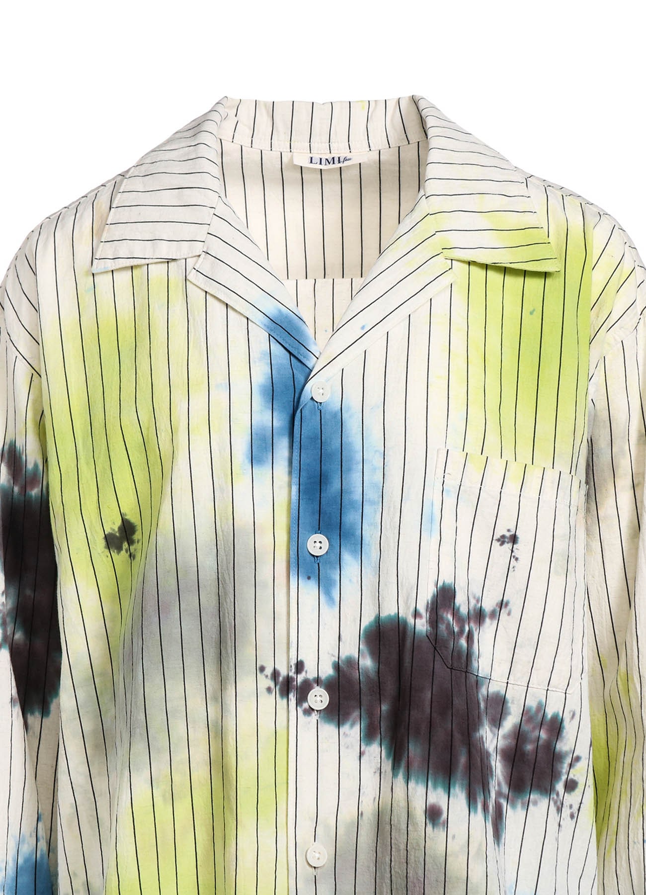 UNEVEN PAINTED OPEN COLLAR SHIRT