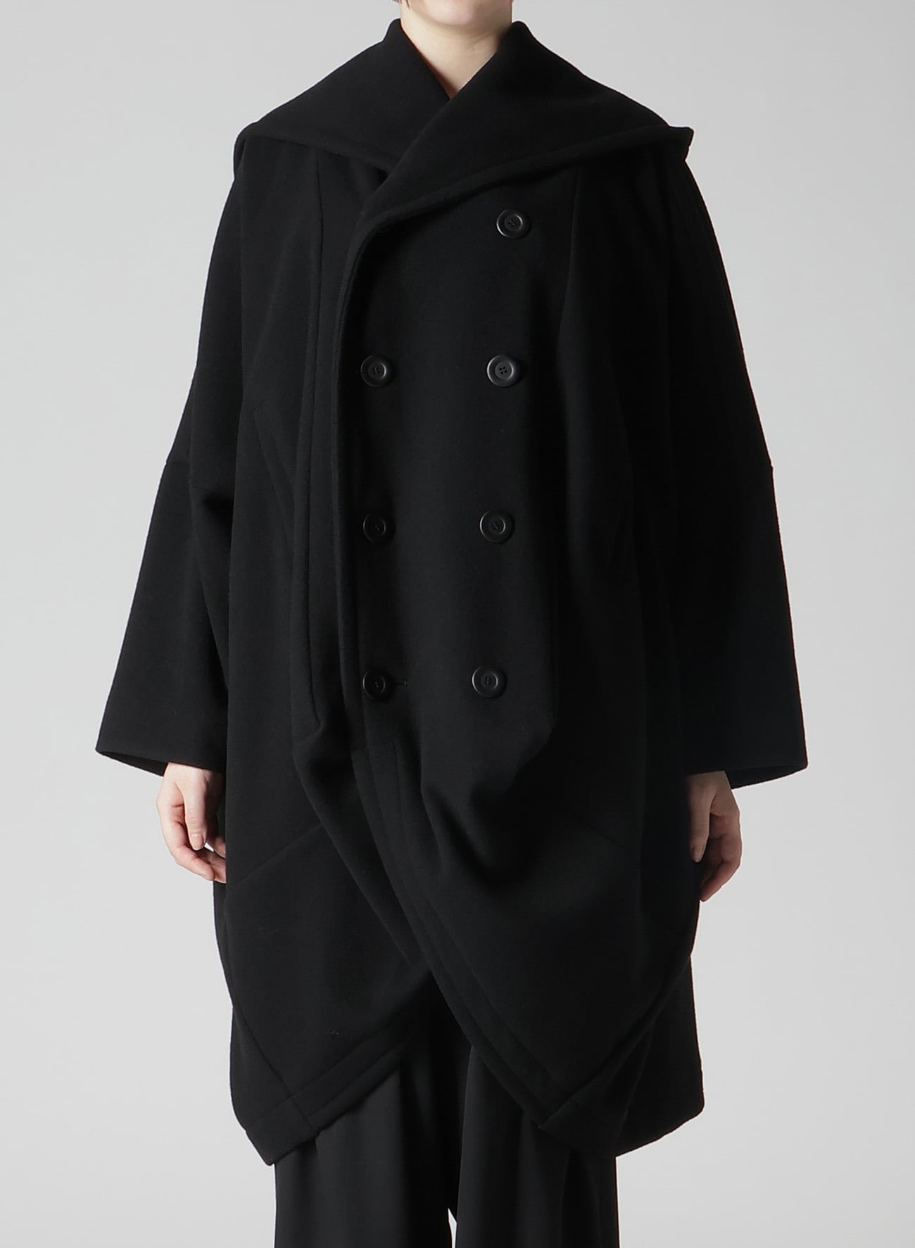 WOOL MOSSER FRONT COCOON COAT