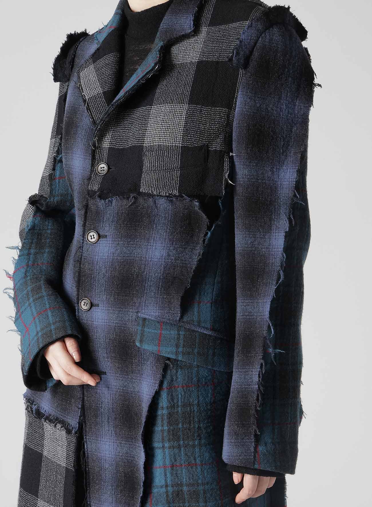 MULTI PLAID B TAILORED COAT