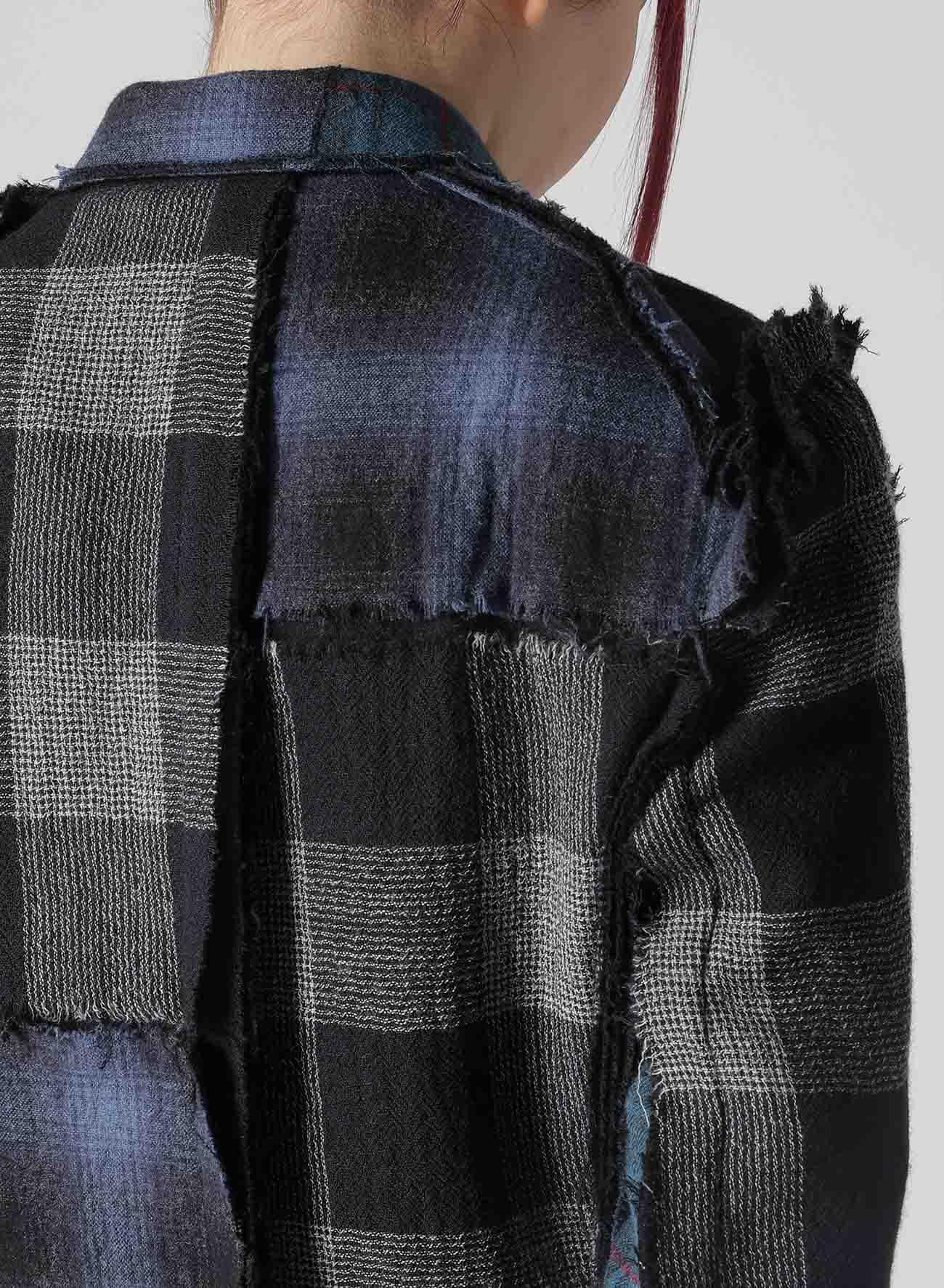 MULTI PLAID B TAILORED COAT