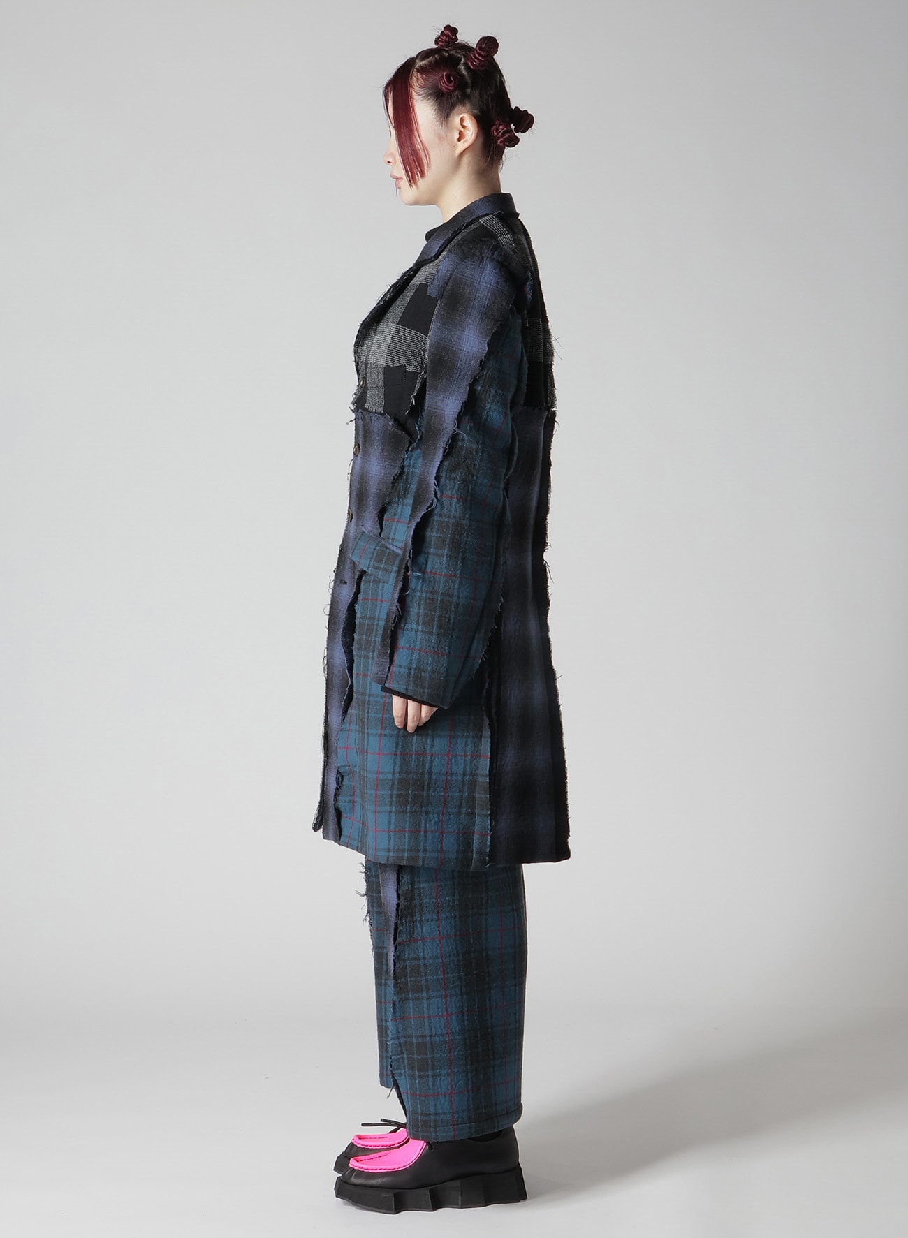 MULTI PLAID B TAILORED COAT