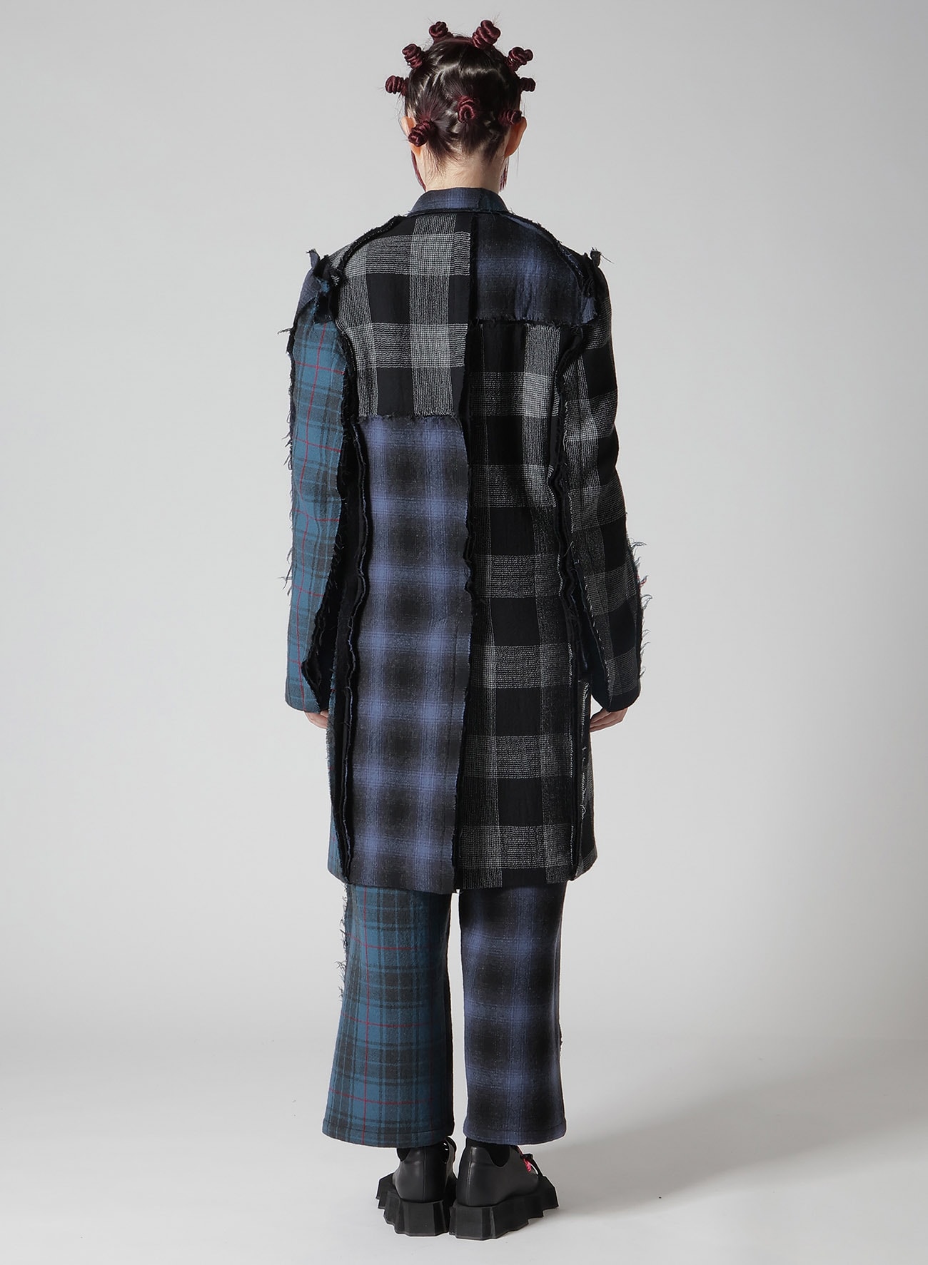 MULTI PLAID B TAILORED COAT