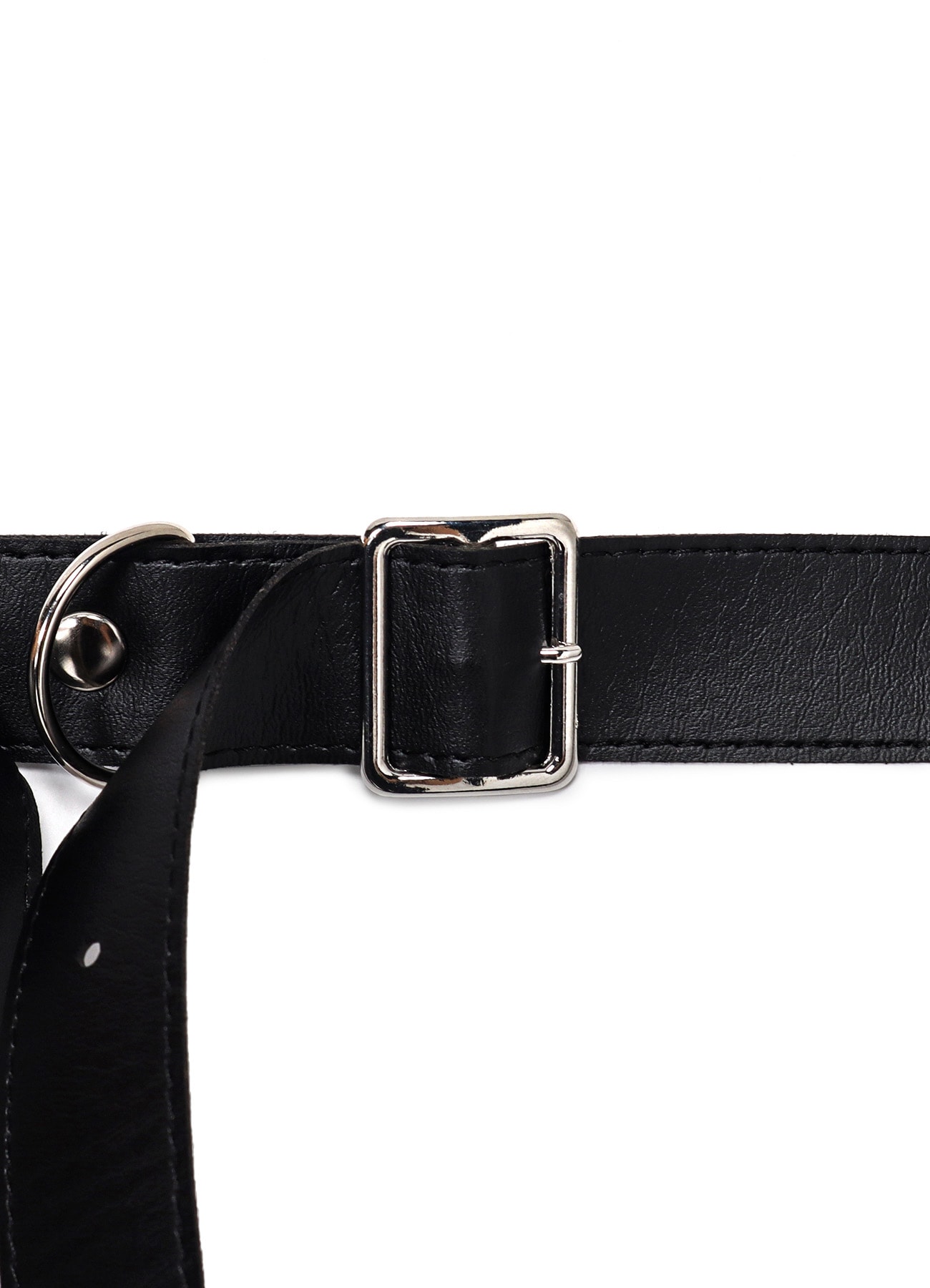 MATT FAKE LEATHER W BUCKLE BELT