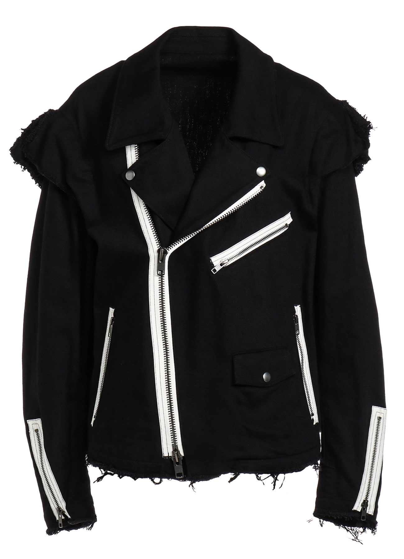 COTTON DRILL BIKER JACKET