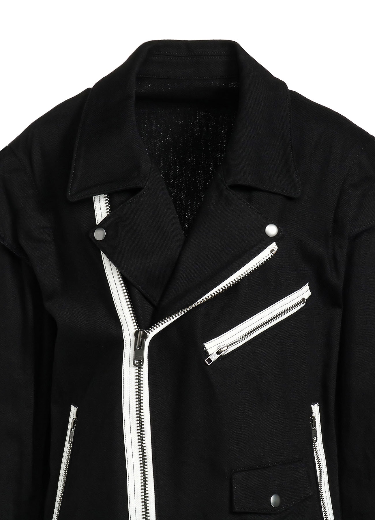 COTTON DRILL BIKER JACKET