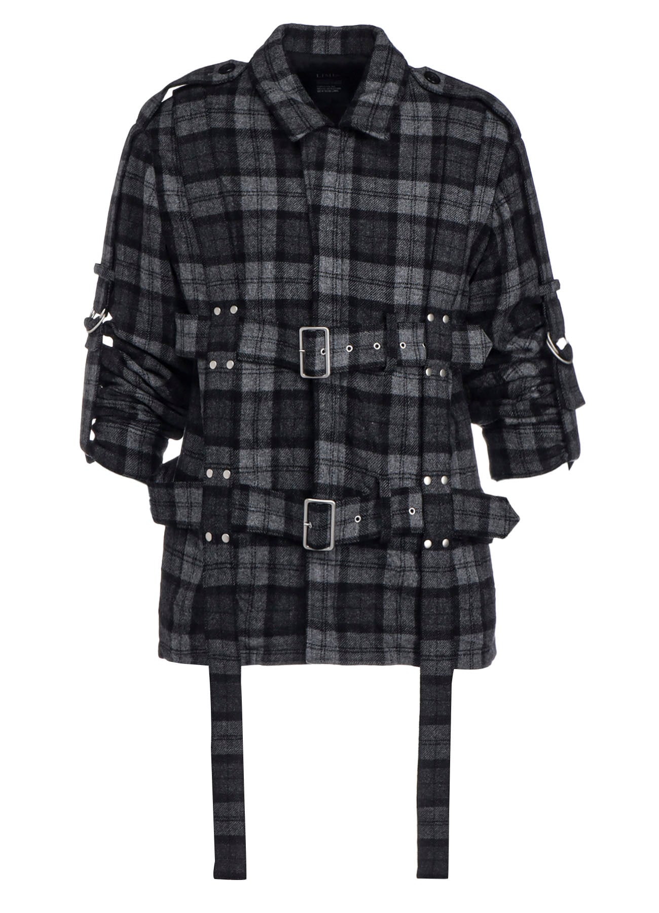 PLAID FLANNEL HARNESS JACKET