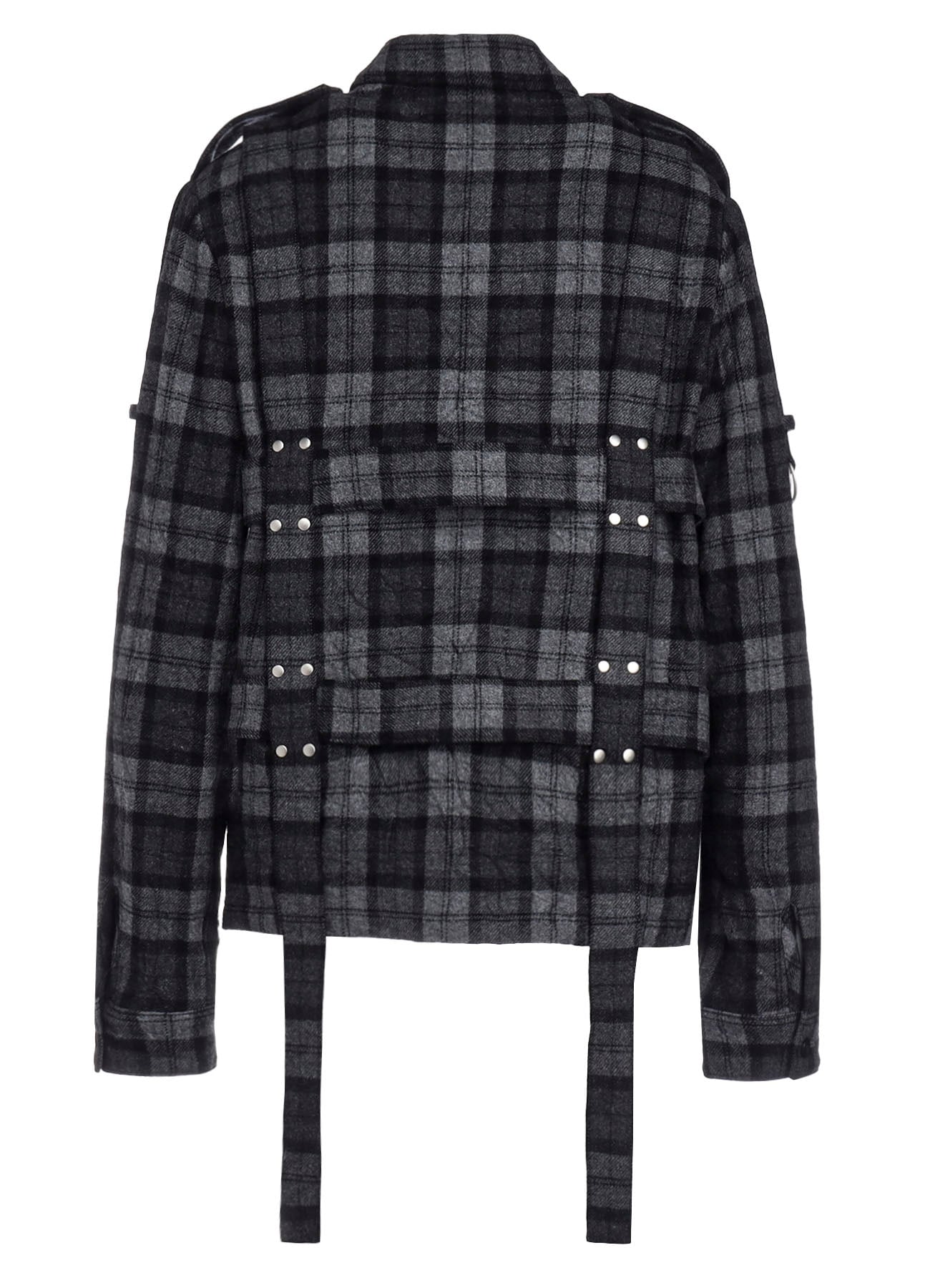 PLAID FLANNEL HARNESS JACKET