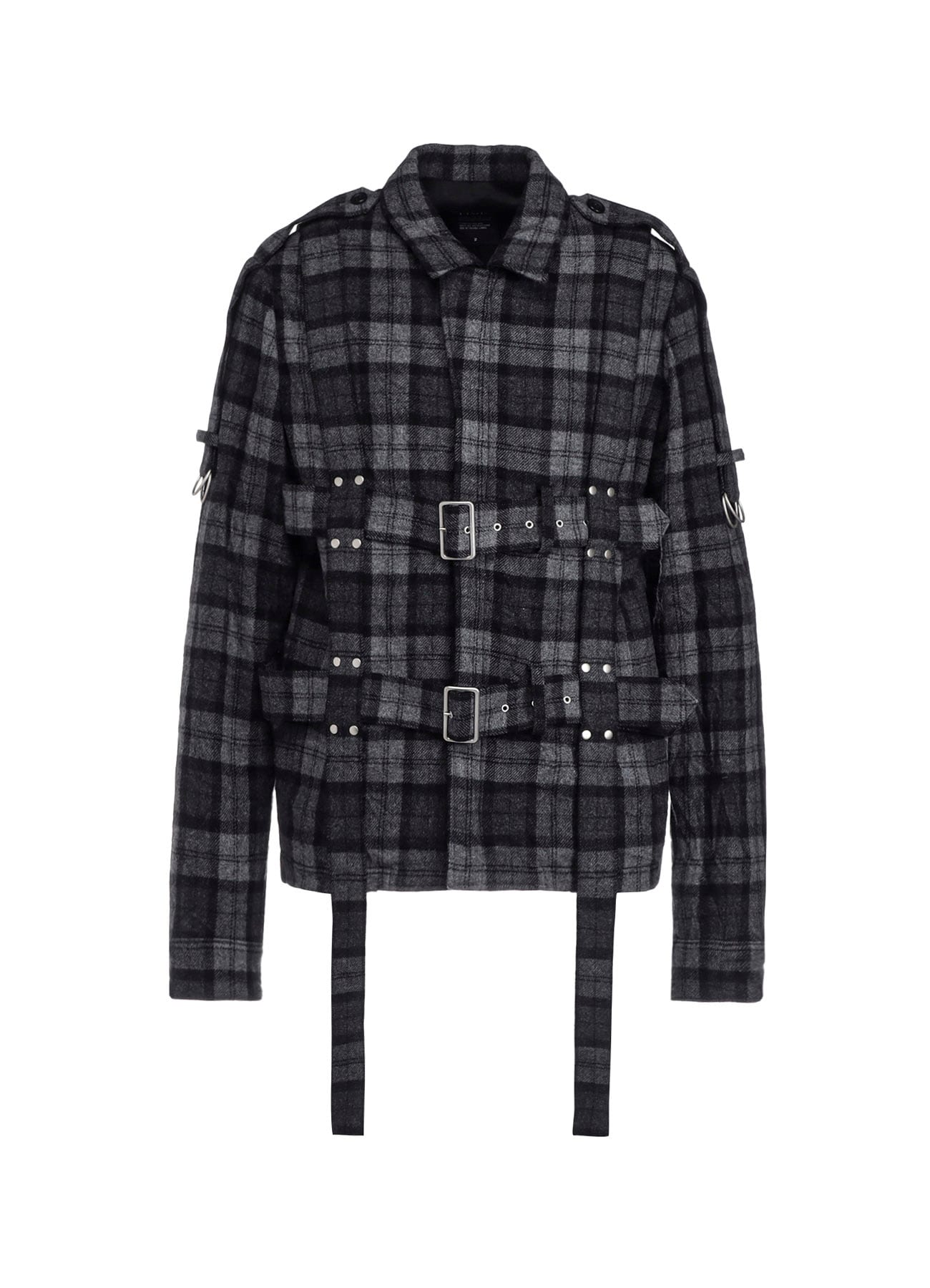 PLAID FLANNEL HARNESS JACKET