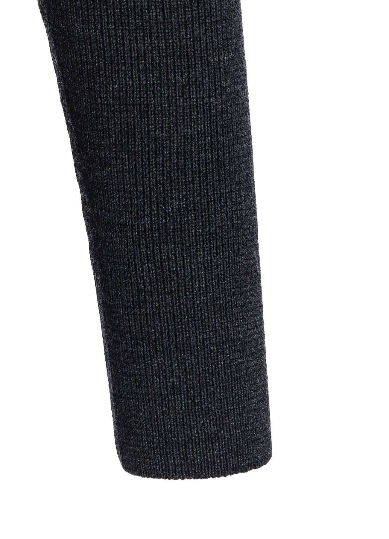 STANDARD WOOL WOSHABLE PLAIN STITCH SIDE TUETLE LONG TURTLE KNITWEAR