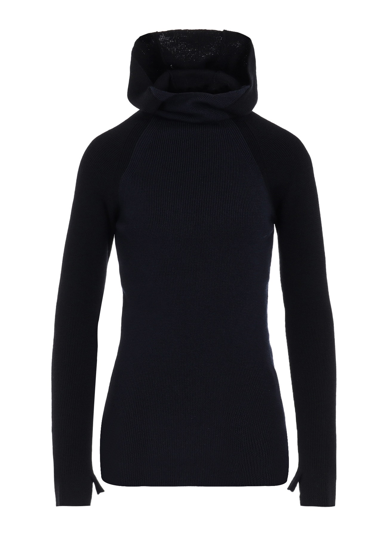 STANDARD WOOL WOSHABLE PLAIN STITCH SIDE HOODED KNITWEAR