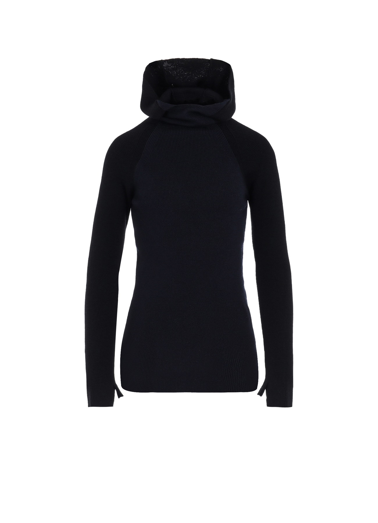 STANDARD WOOL WOSHABLE PLAIN STITCH SIDE HOODED KNITWEAR