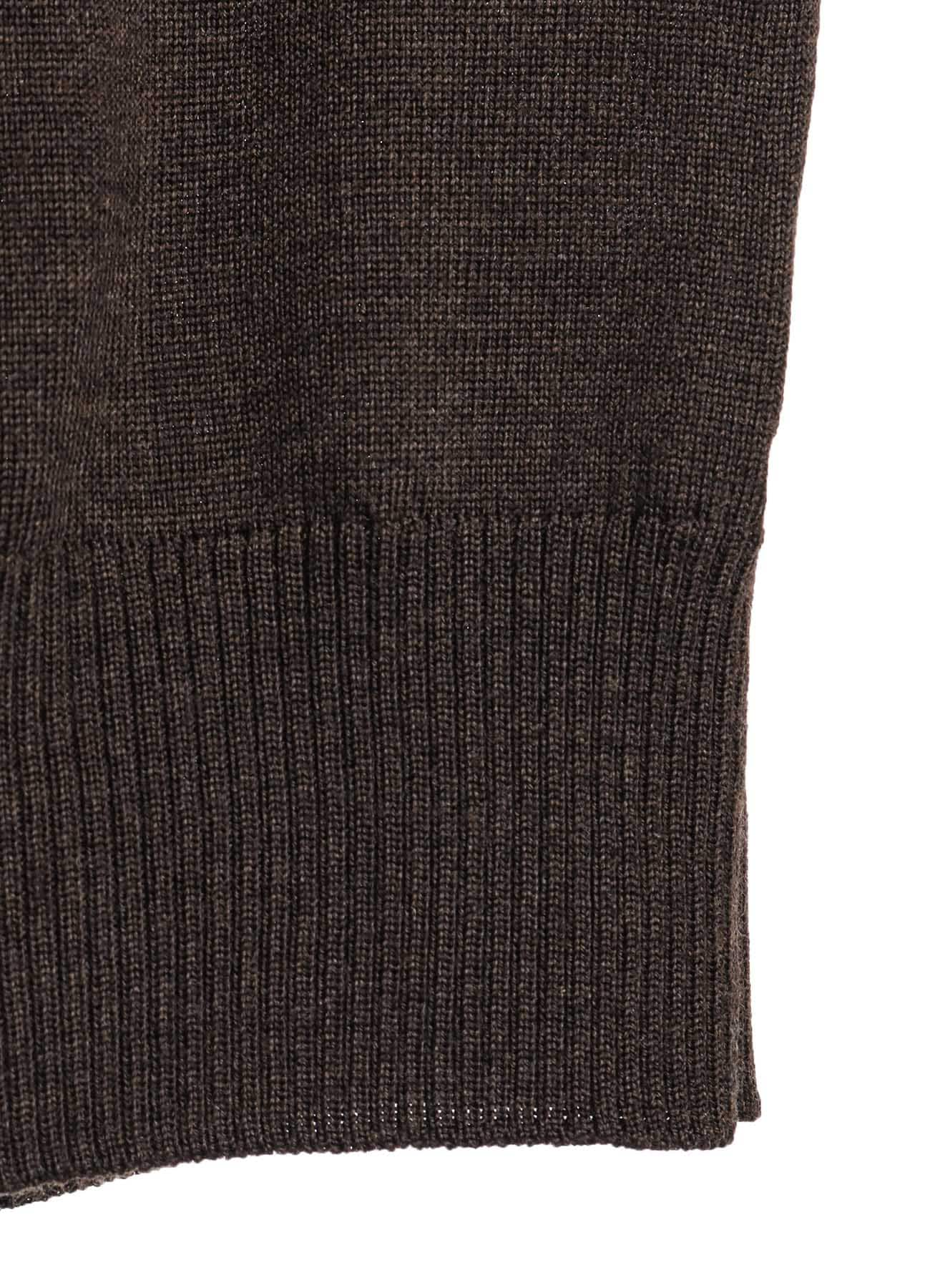 STANDARD SOFT WOOL WOSHABLE PLAIN STITCH SIDE SWEATER