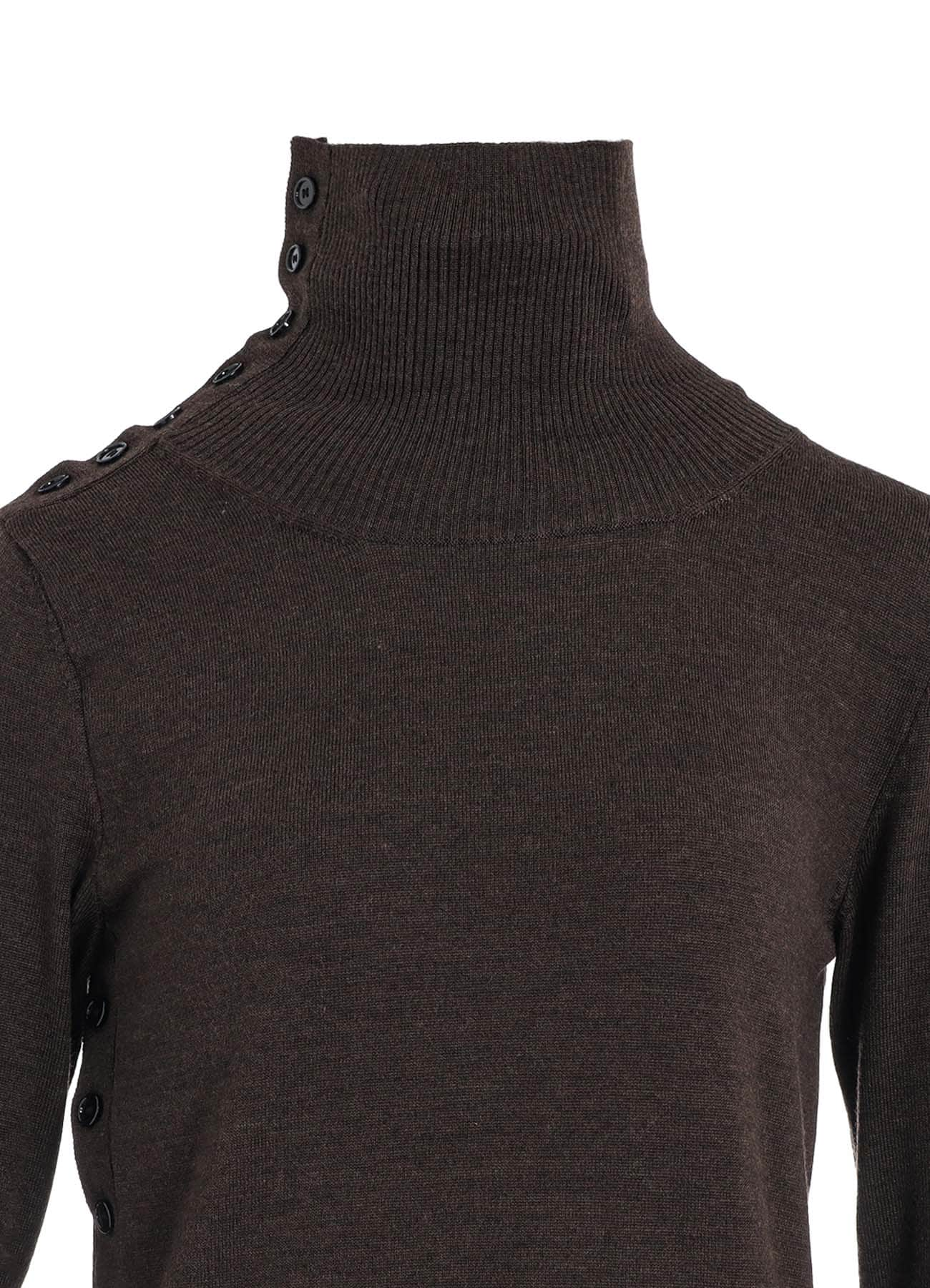 STANDARD SOFT WOOL WOSHABLE PLAIN STITCH SIDE TURTLE SWEATER