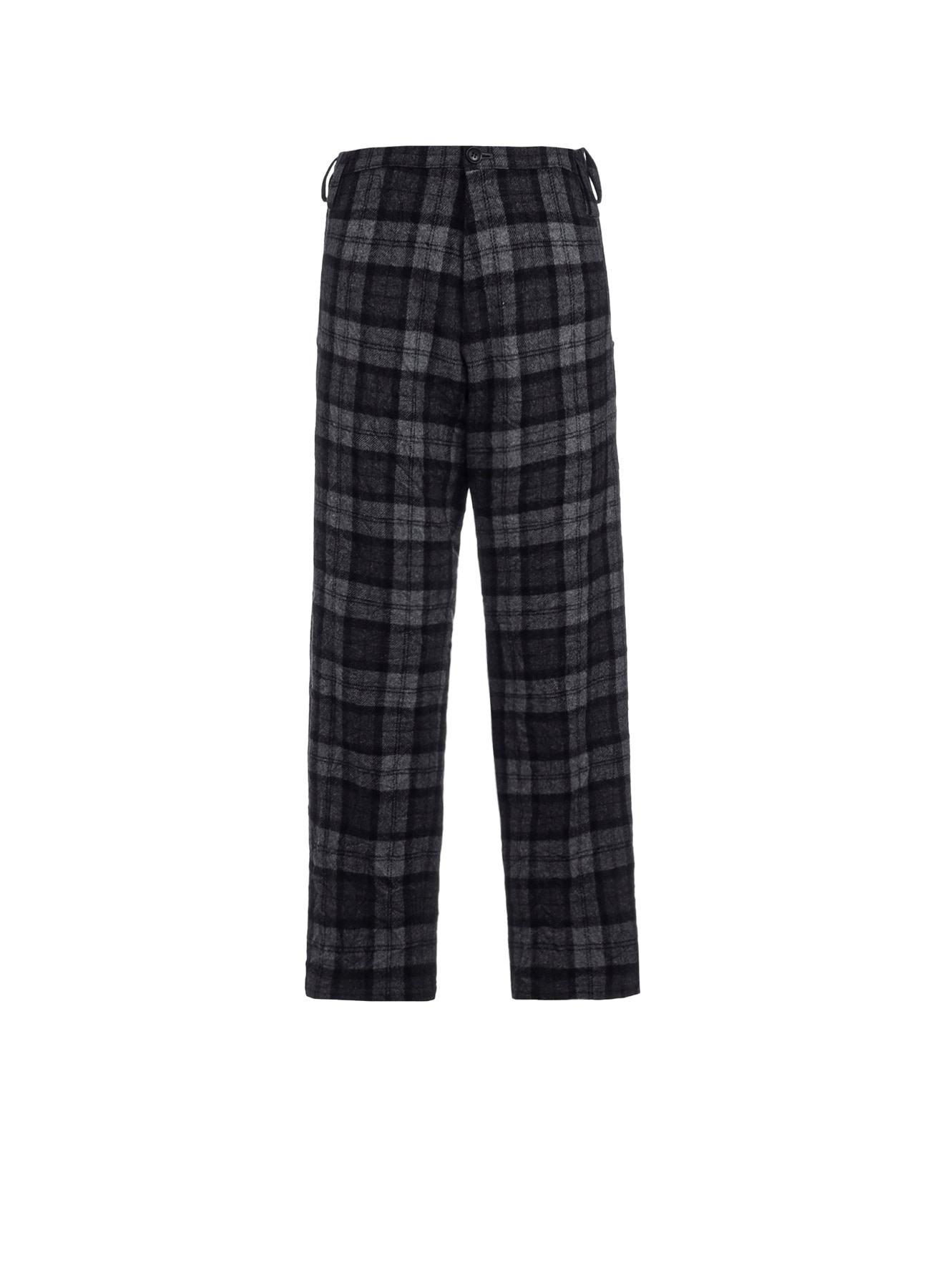 PLAID FLANNEL STRAIGHT PANTS