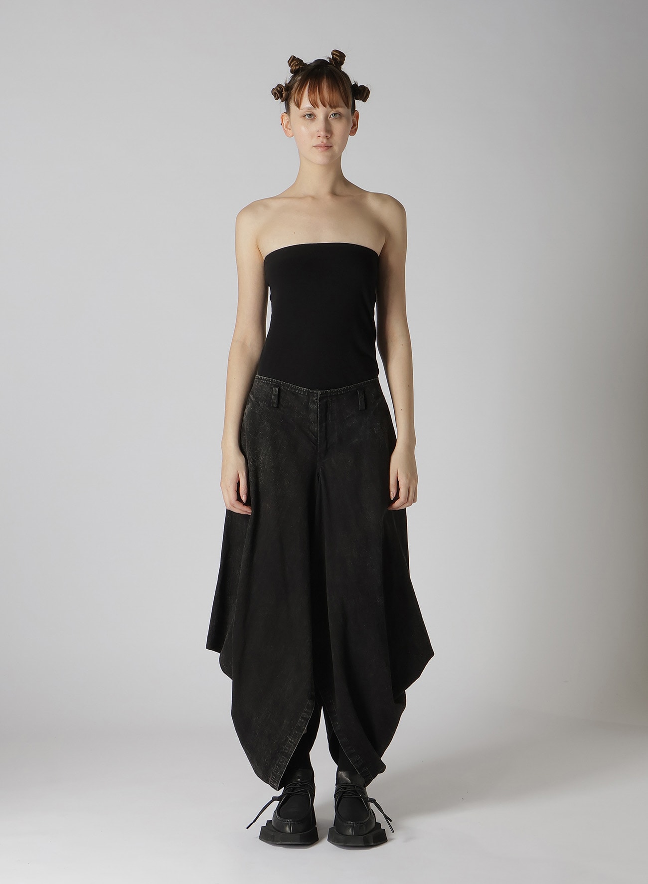 POWDER BLEACH BOX PANTS B