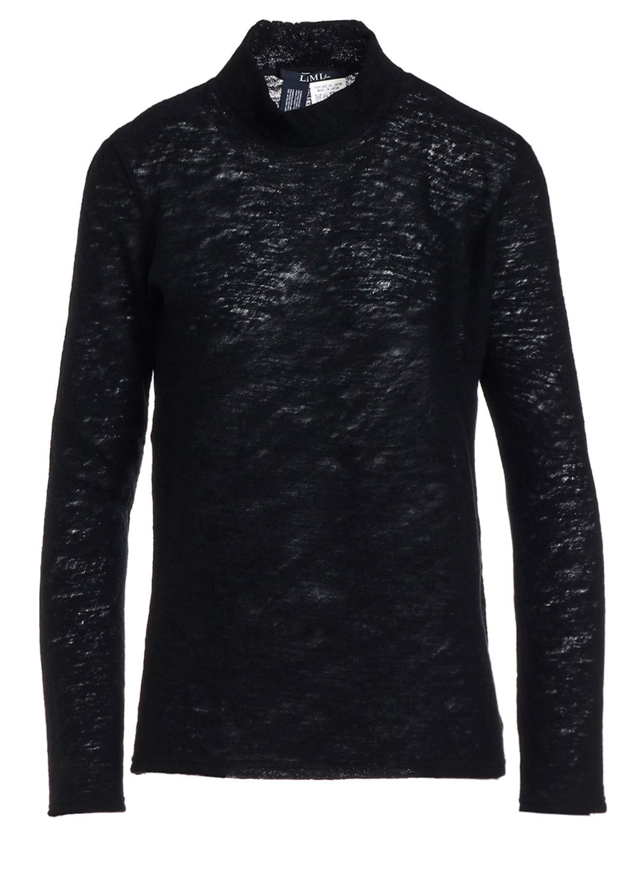 WOOL GAUZE SINGLE HIGH NECK PULLOVER