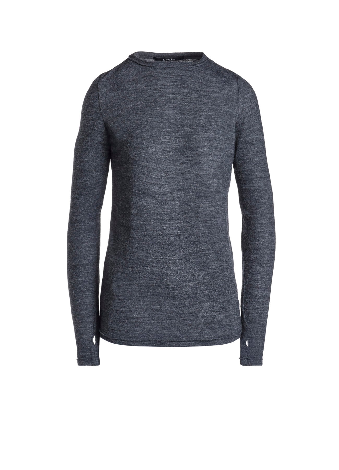 WOOL SHRINK SINGLE JERSEY LONG SLEEVES T-SHIRT