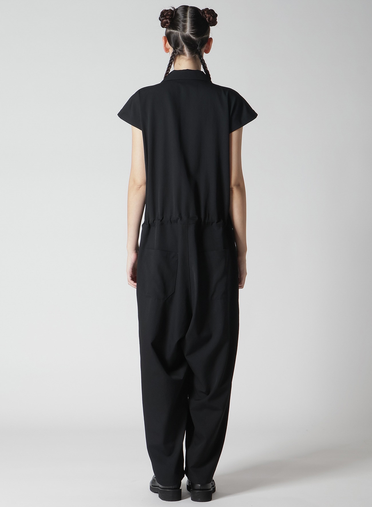 【1/10 10:00 Release】WOOL GABARDINE OPEN COLLOR OVERALLS