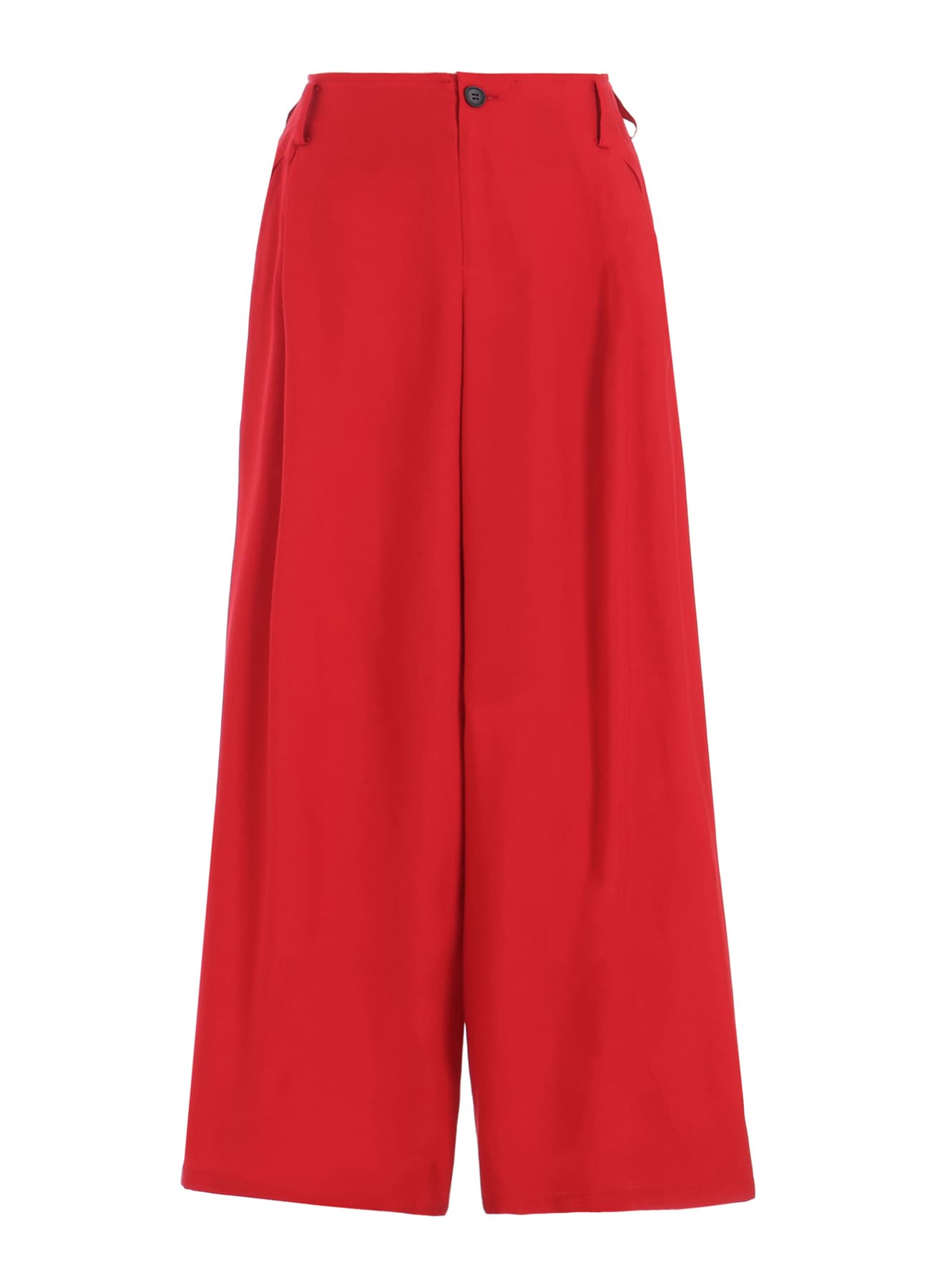 BACK SATIN CROSS WIDE TUCK PANTS