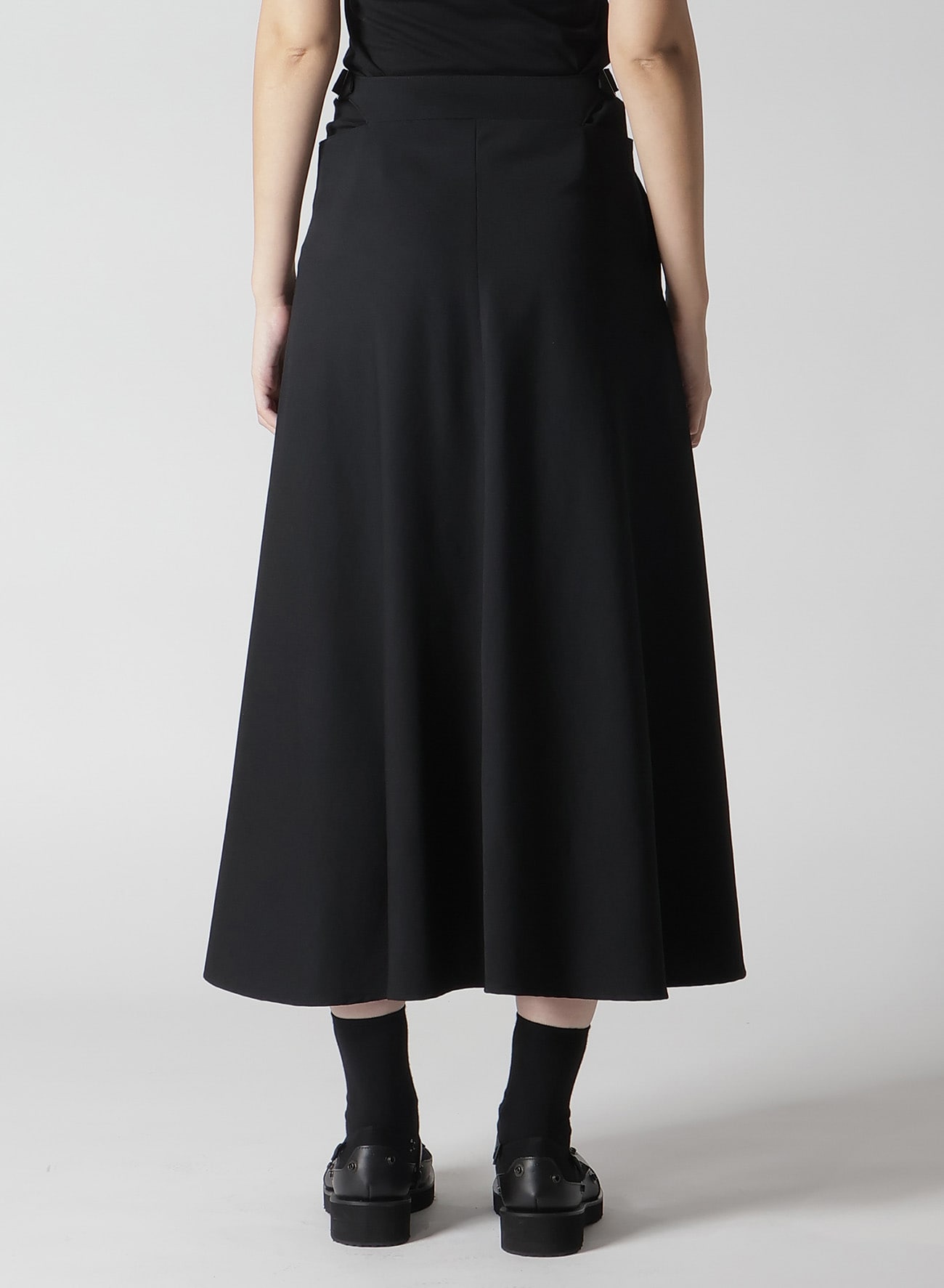 【1/10 10:00 Release】WOOL GABARDINE WAIST BELT SKIRT