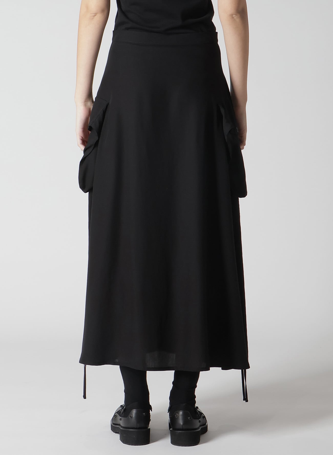 POPLIN SIDE STRING SKIRT