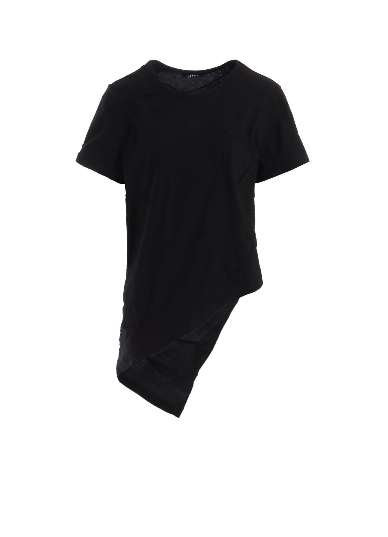 TUCK JACQUARD SQUARE HEM T-SHIRT