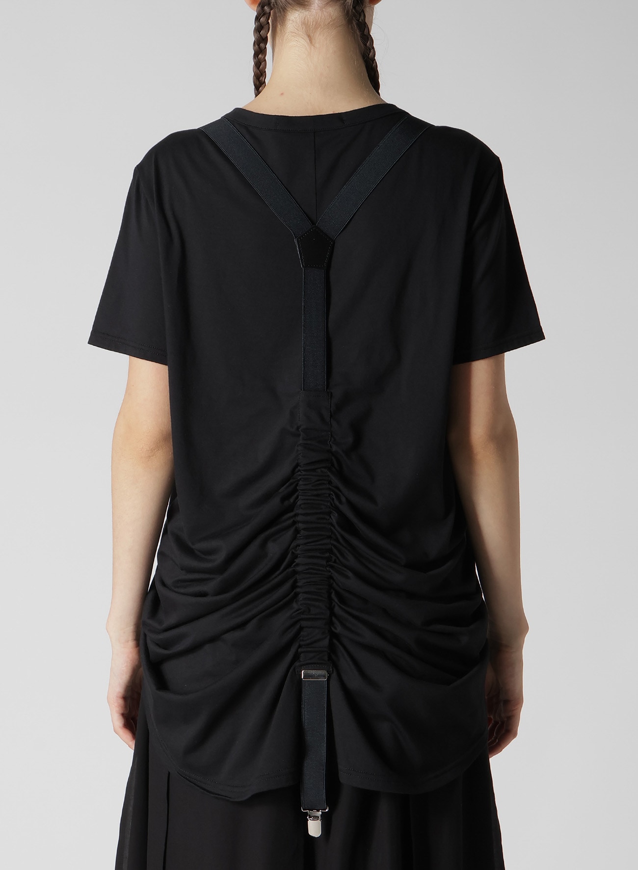 PLAIN STITCH SUSPENDER T-SHIRT