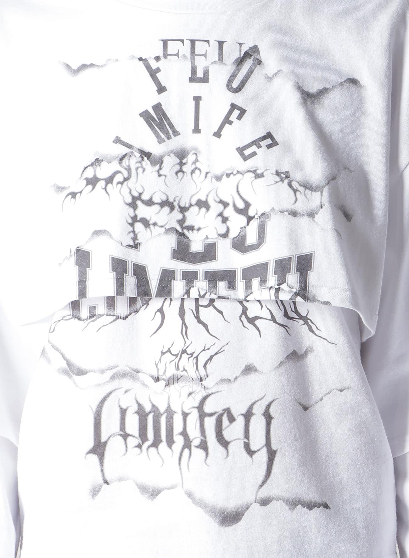 【1/10 10:00 Release】LOGO COLLAGE PRINTED LAYERED SEPARATE LONG SLEEVE T-SHIRT