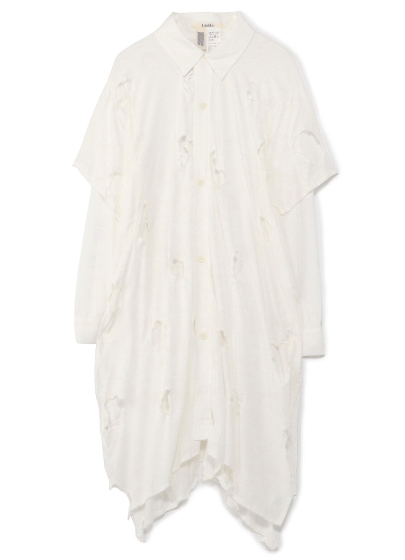 ホールツイルスクエアロングシャツ・B(S White): Vintage｜THE SHOP