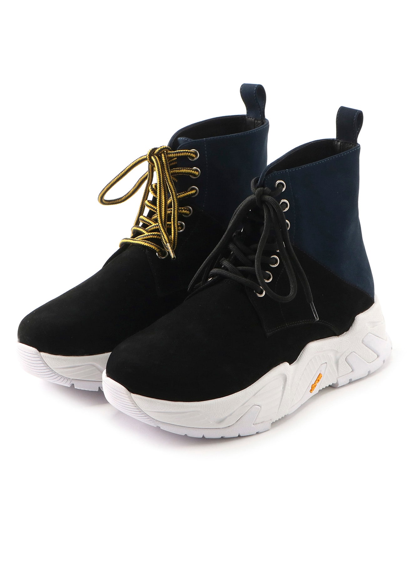LIMI feu ヨウジヤマモト黒 レースアップハイカットブーツ LIMI feu × Dr. Martens Collaboration Boots | Yohji Yamamoto