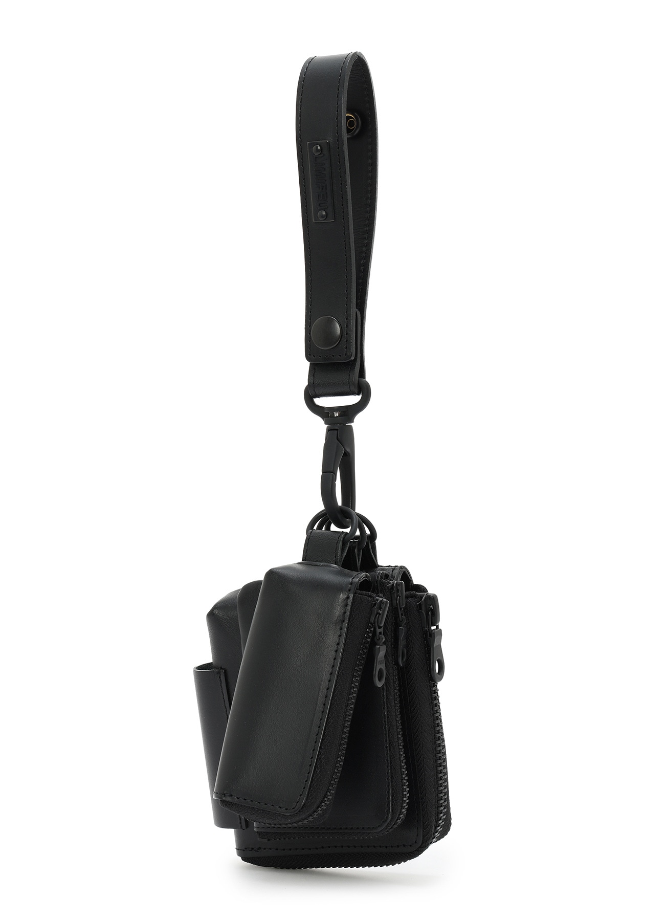 MATTE STEER LEATHER  3LAYERS POUCH