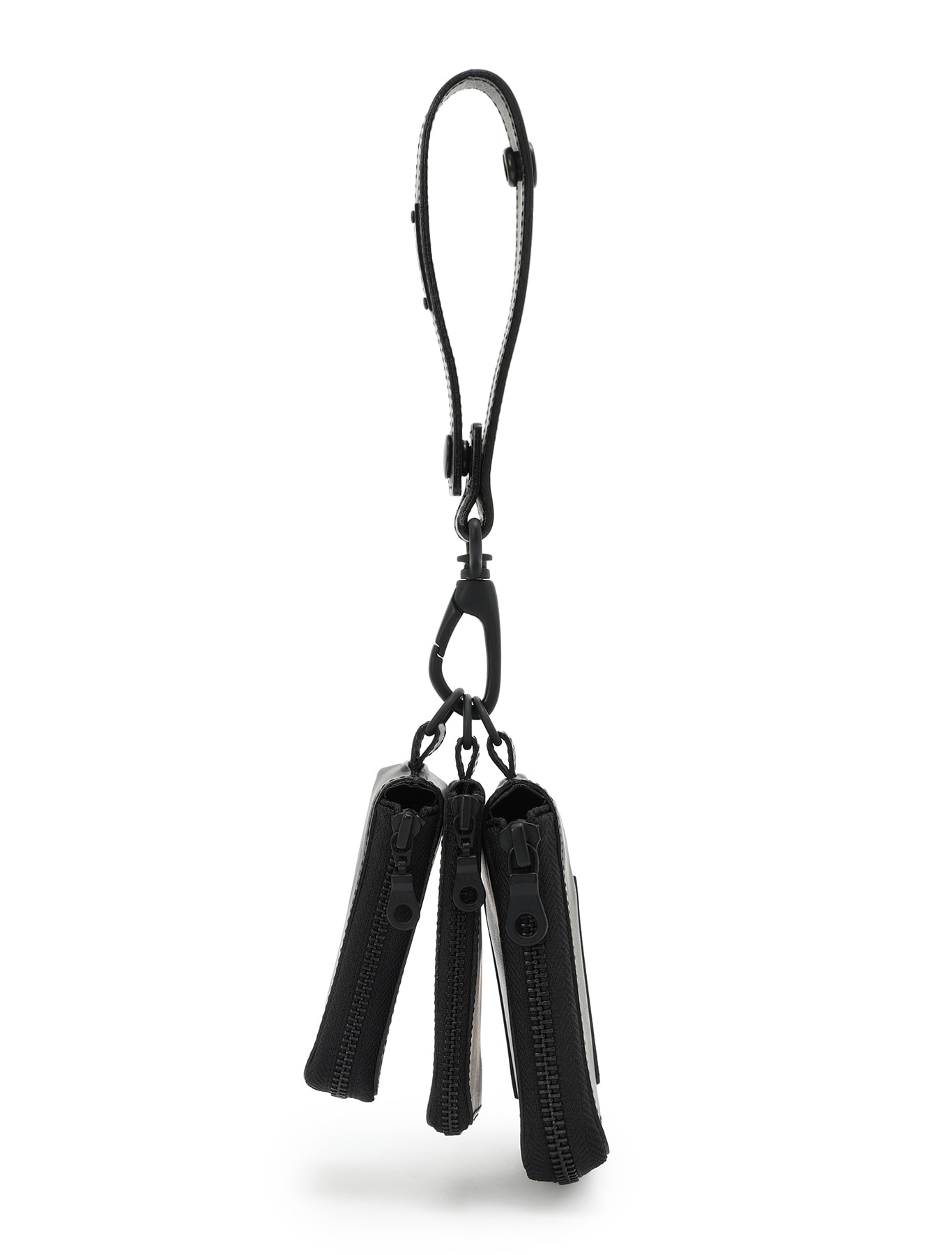 MATTE STEER LEATHER  3LAYERS POUCH