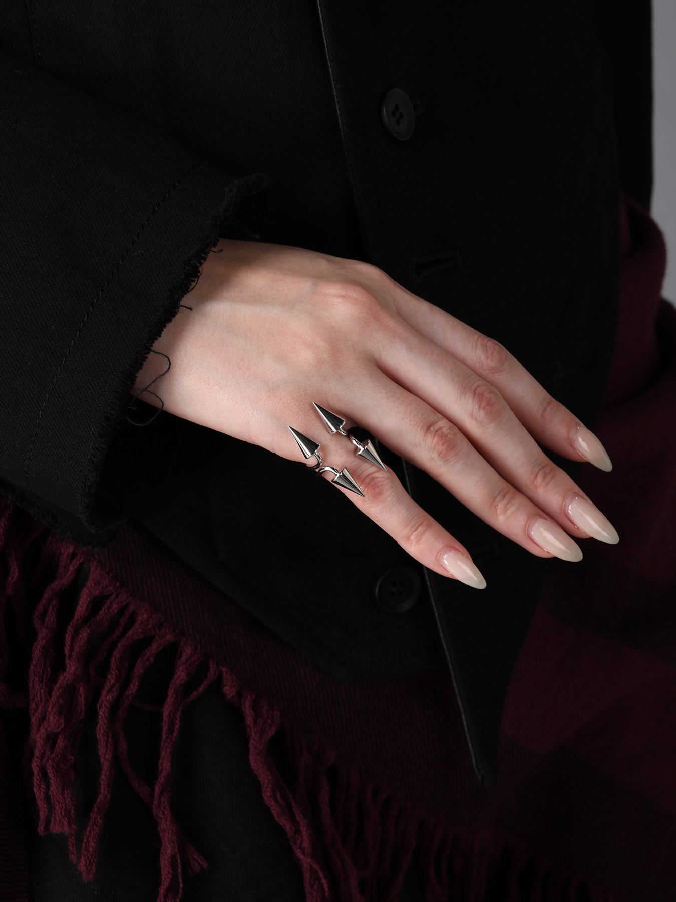 BRASS A MULTI LINE RING B