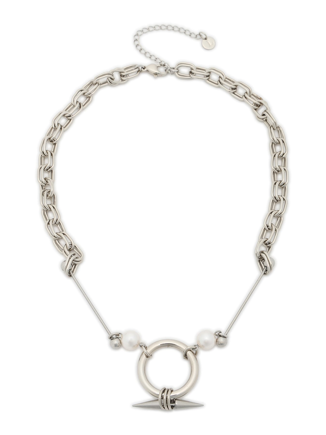 PIERCED PEARL NECKLACE
