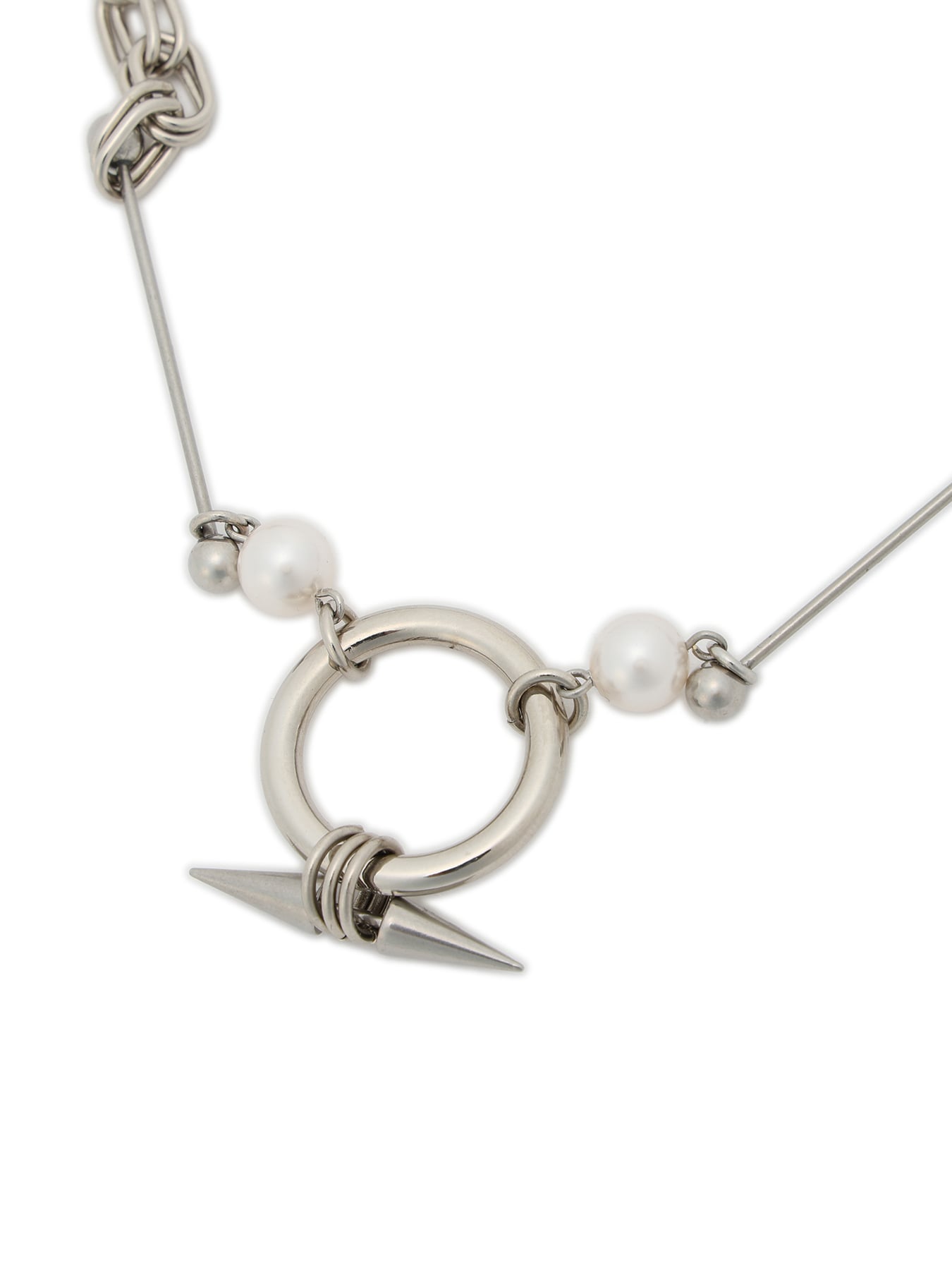 PIERCED PEARL NECKLACE