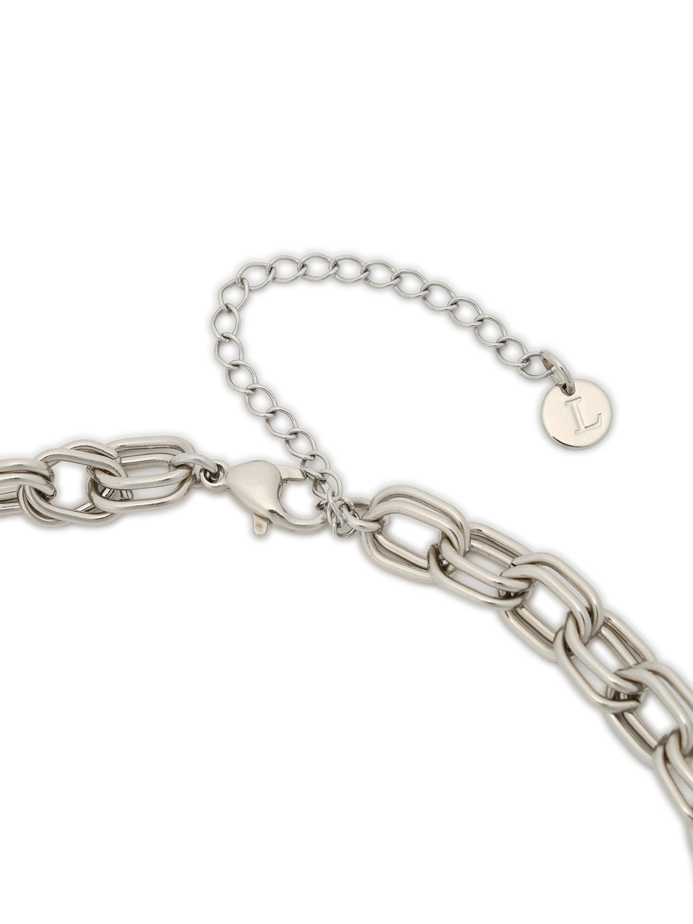 PIERCED PEARL NECKLACE(FREE SIZE Silver): LIMI feu｜THE SHOP YOHJI