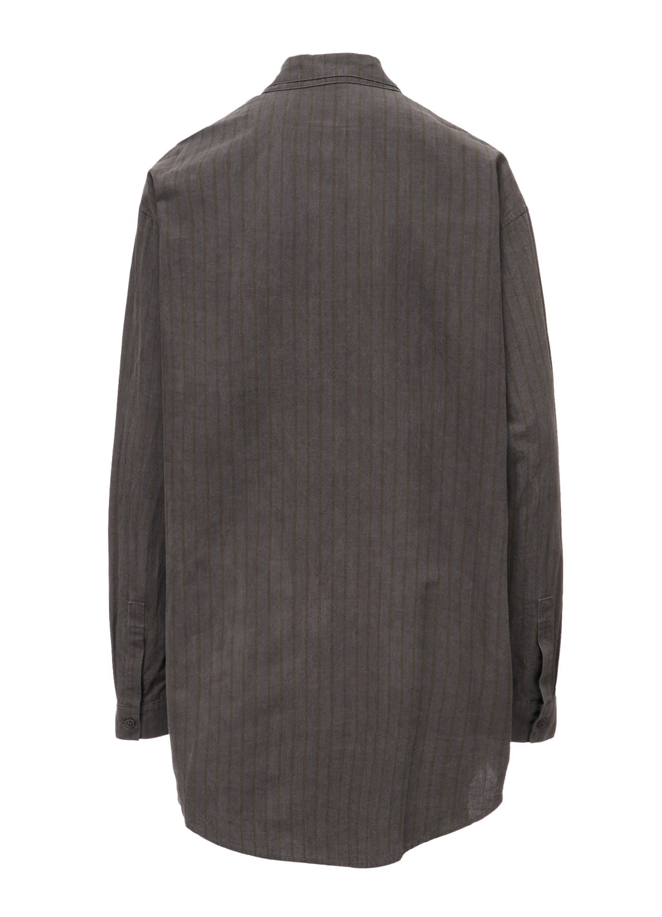 INK DYED STRIPE DOUBLE COLLAR SHIRT