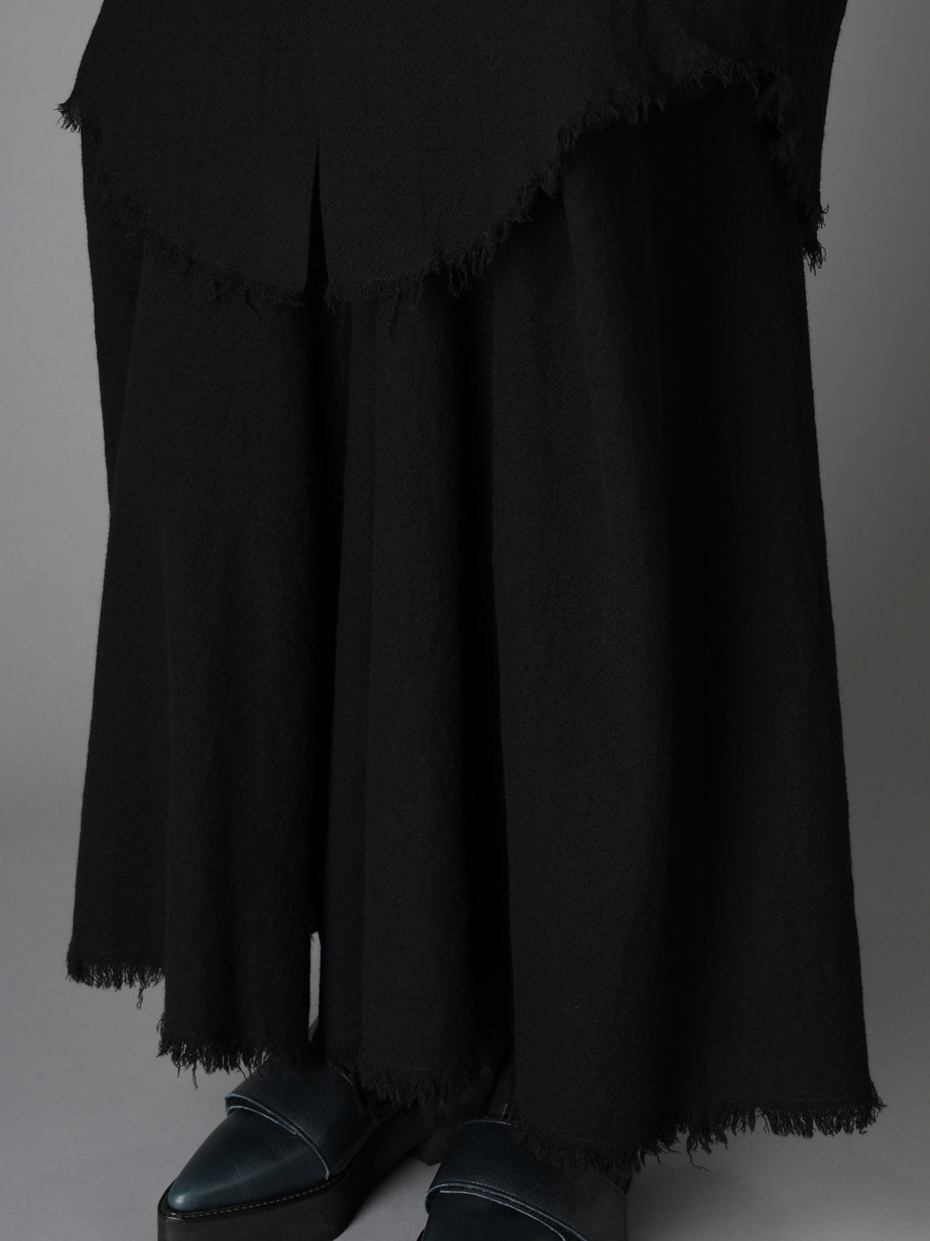 W/ VIYELLA DOUBLE COLLAR SHIRT(S Black): LIMI feu｜THE SHOP YOHJI