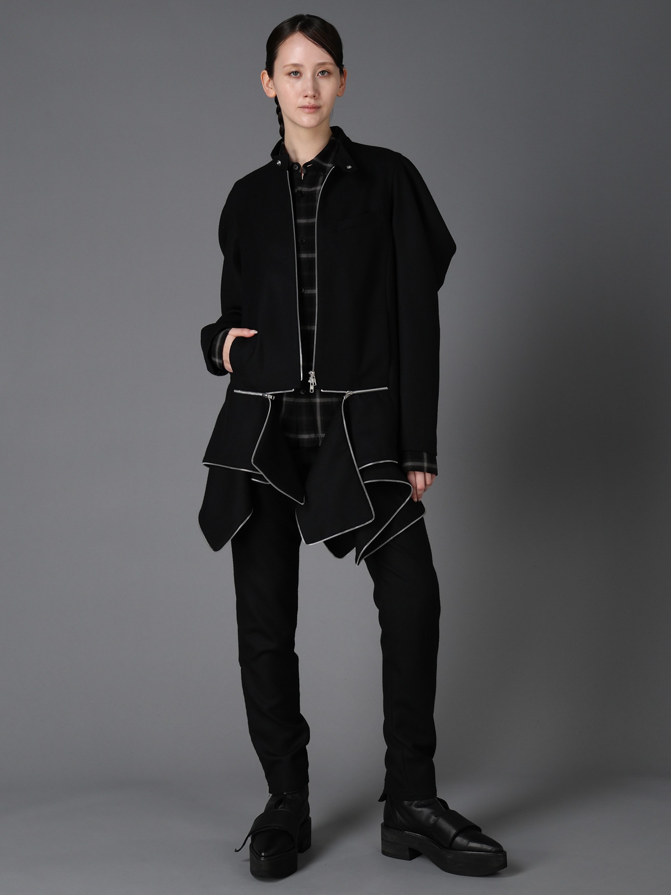 RAYON PLAID CHEST POCKET SHIRT