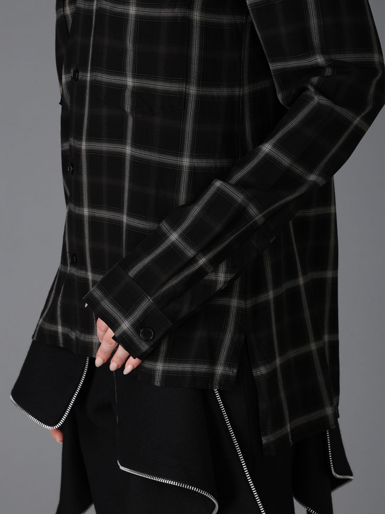 RAYON PLAID CHEST POCKET SHIRT