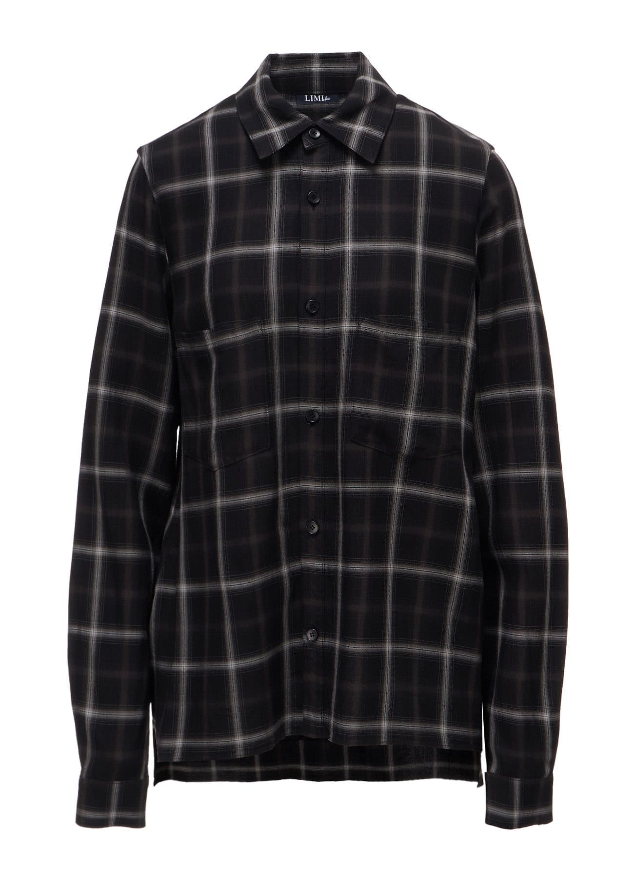 RAYON PLAID CHEST POCKET SHIRT